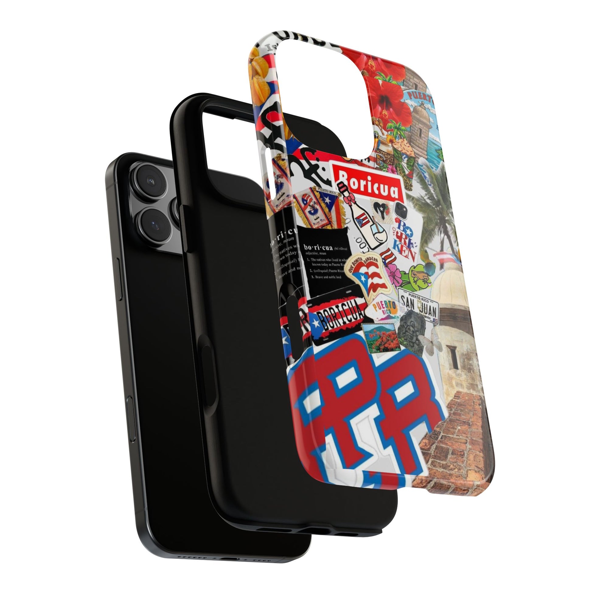 Puerto Rico Boricua Art Tough Cases for iPhones, Samsung, and Pixel
