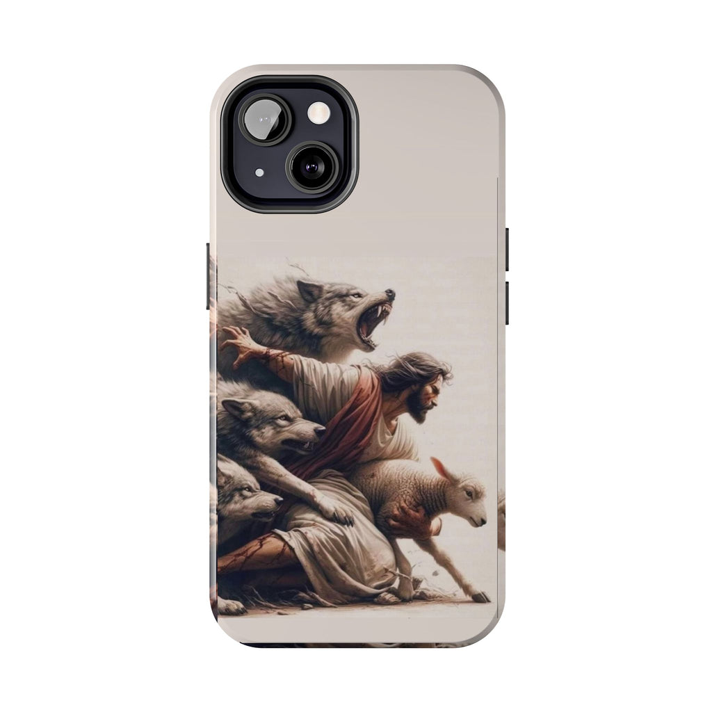Jesus x Wolves Christian Themed Tough Phone Cases for Iphones & Samsung Phones