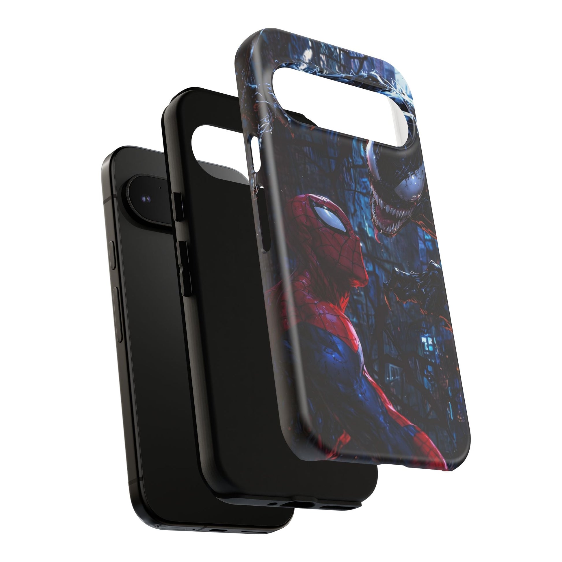 Venom x Spiderman Phone Case, Tough Cases for iPhones, Samsung, and Pixel
