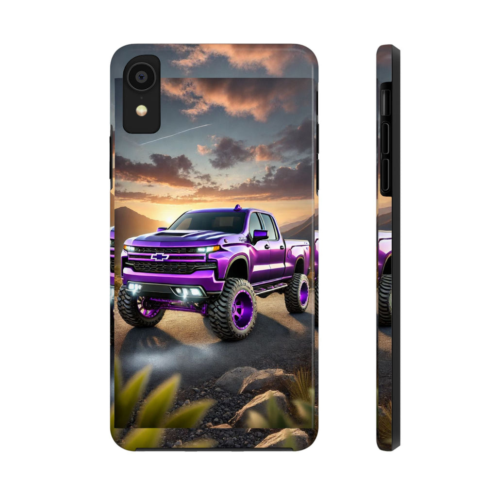 Purple Silverado art Phone Cases for Iphones & Samsung Phones Durable