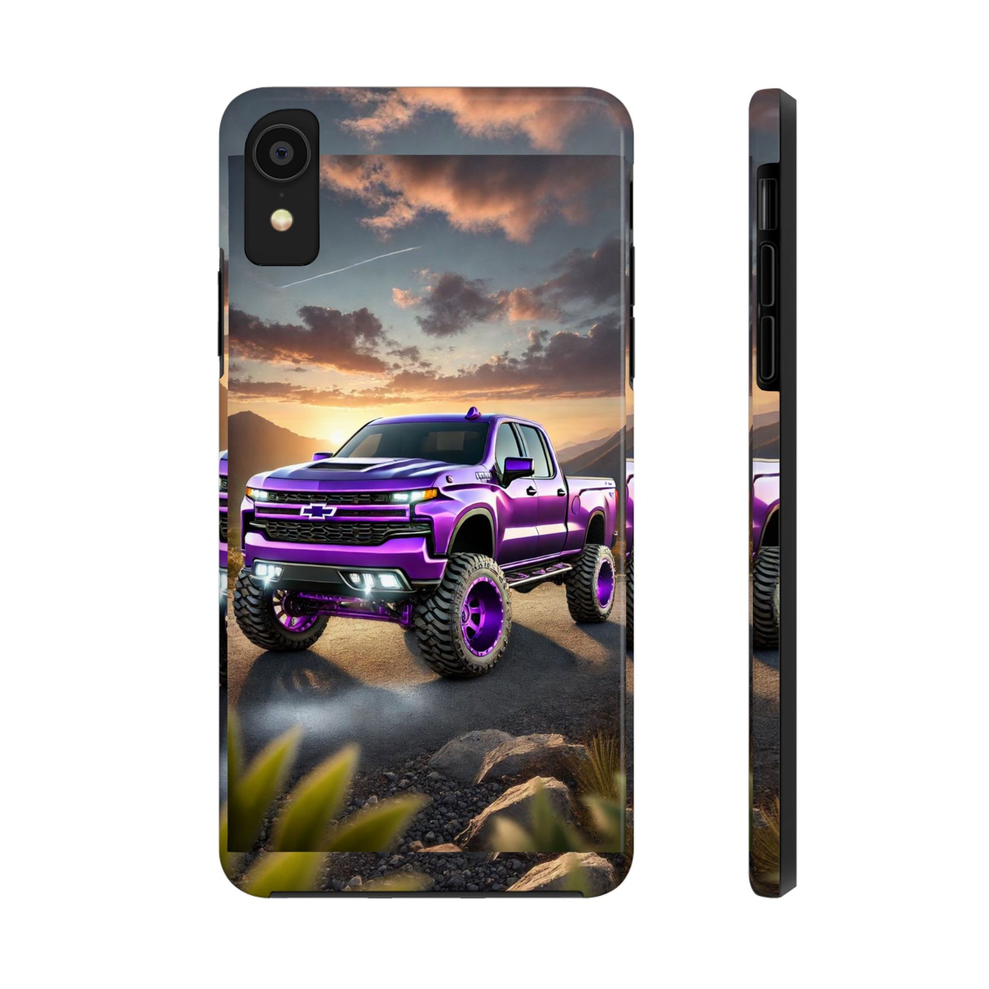 Purple Silverado art Phone Cases for Iphones & Samsung Phones Durable