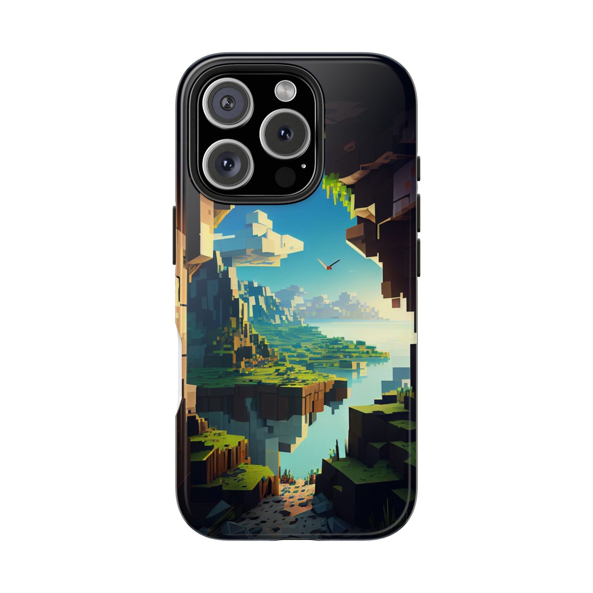 World of Minecraft Tough Phone Cases for Iphones & Samsung Phones Durable