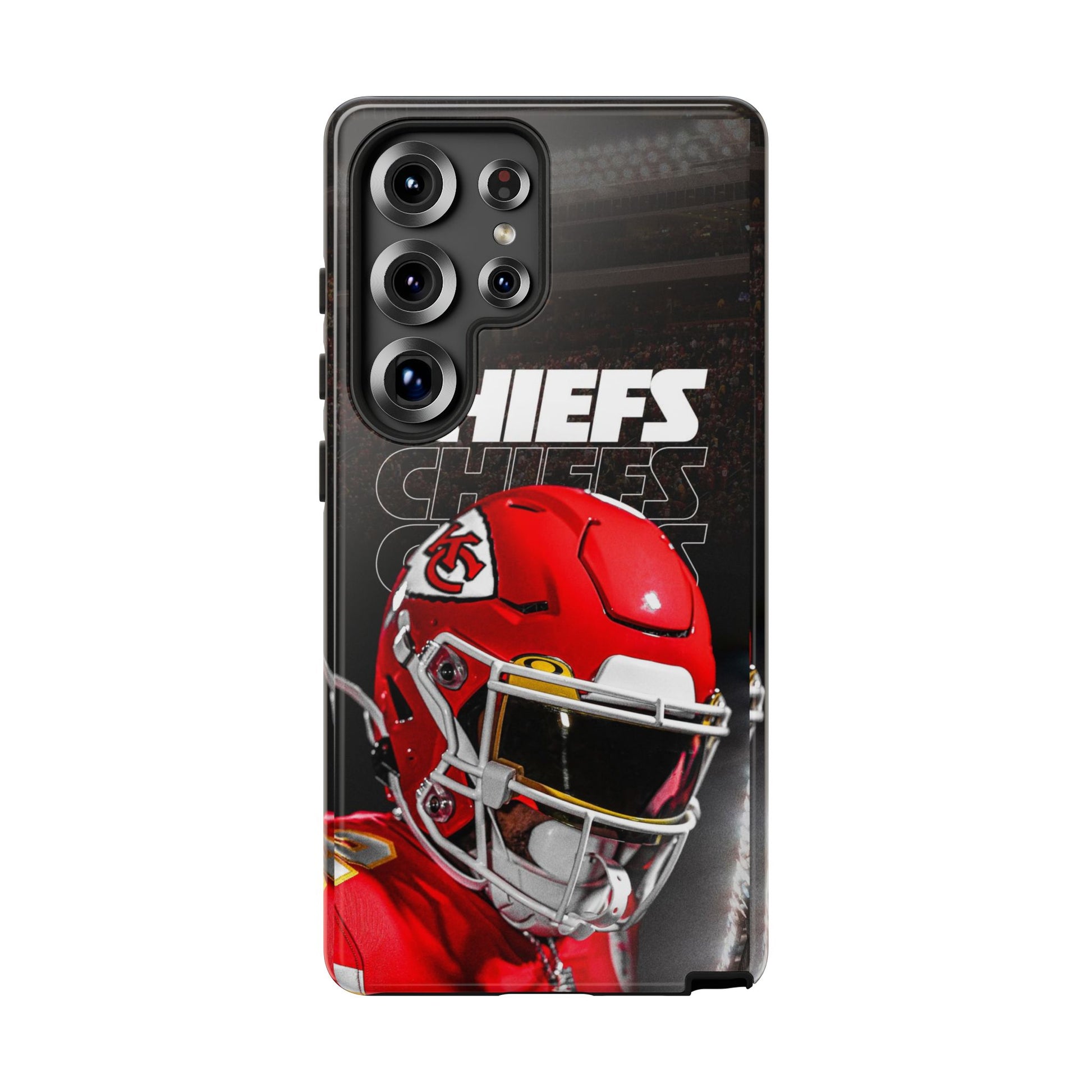Kansas City Chiefs Football Helmet Logo Tough Cases for iPhones, Samsung, and Pixel