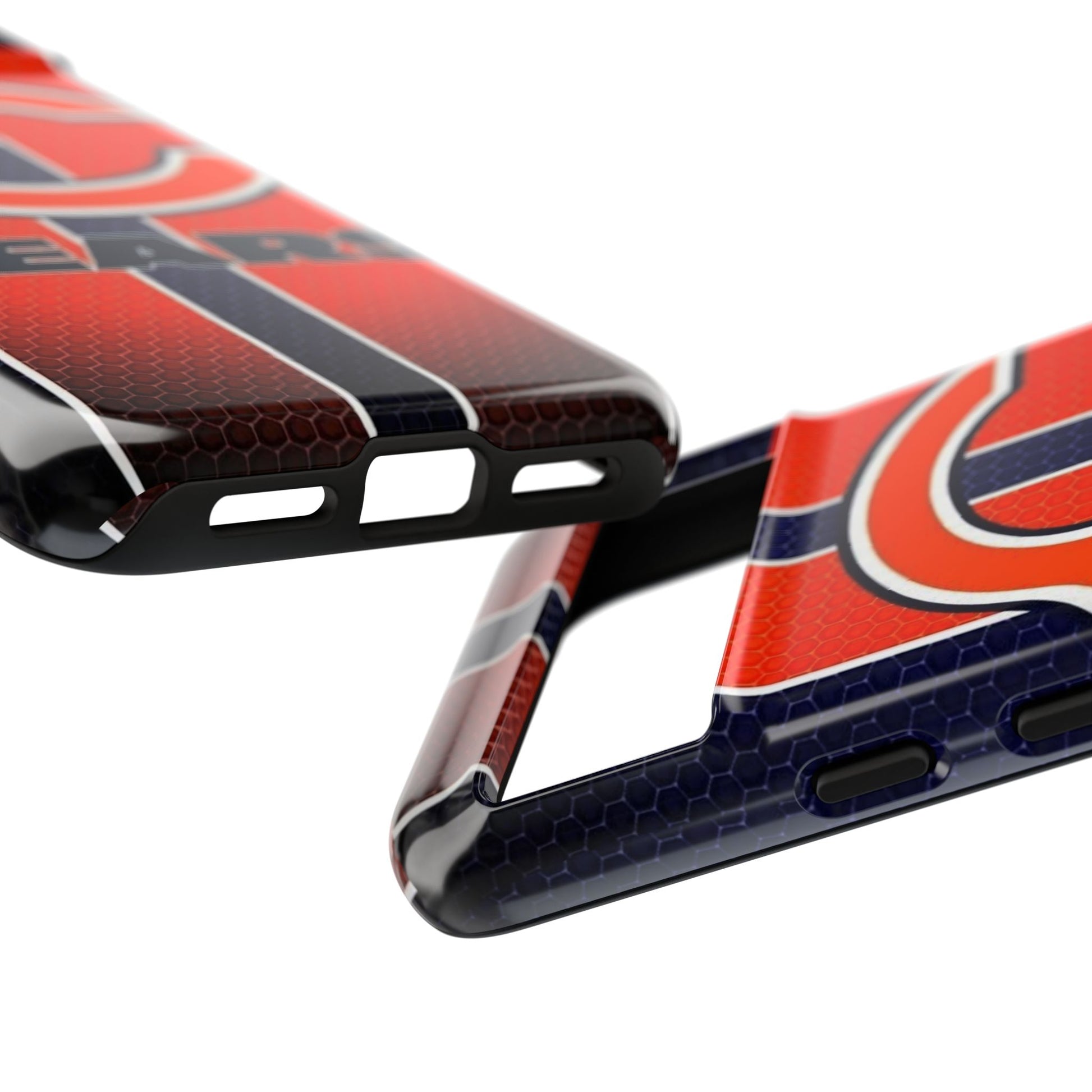 Chicago Bears Stripes Football Phone Case, Tough Cases for iPhones, Samsung, and Pixel