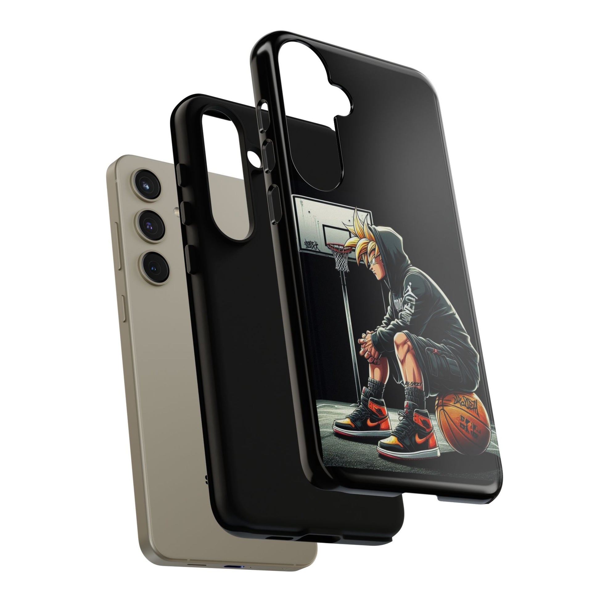 Son Goku Basketball Tough Cases for iPhones, Samsung, and Pixel