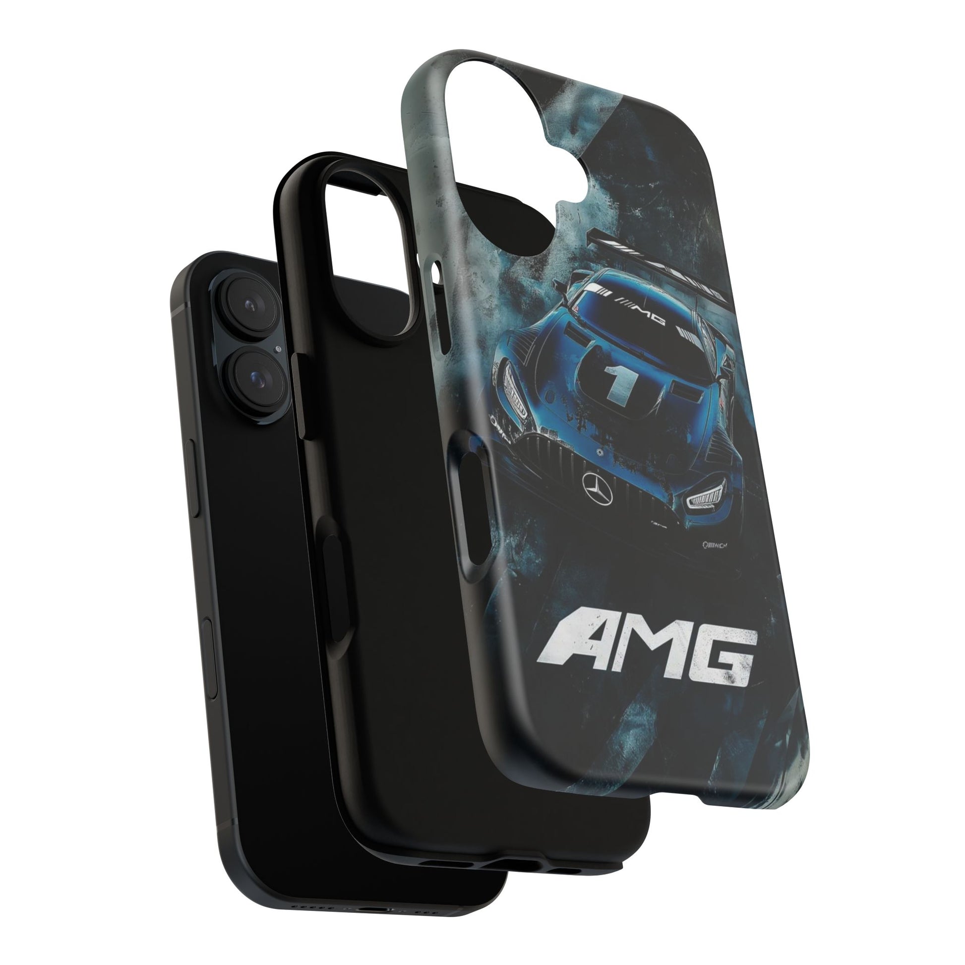 Mercedes AMG Racing Car Tough Cases for iPhones, Samsung, and Pixel