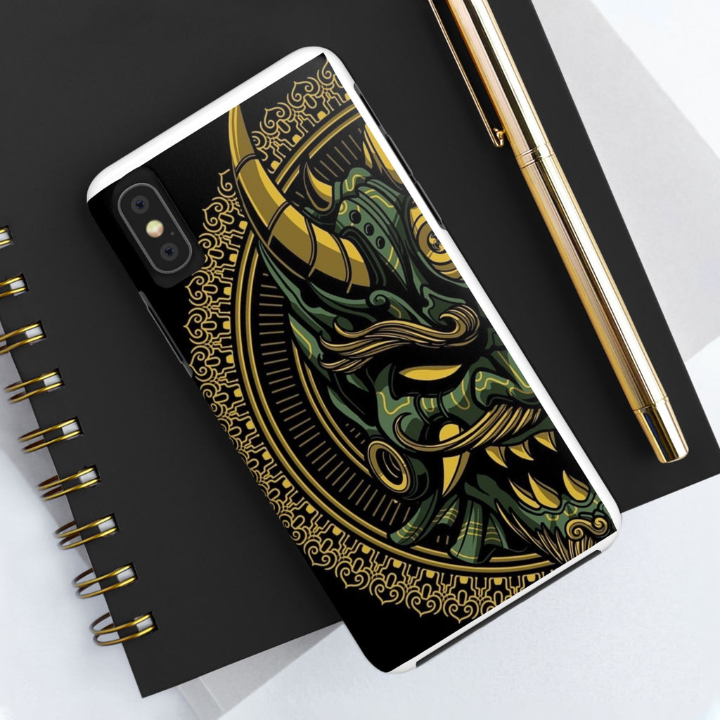 Kabuki Mask Theme Phone Cases for Iphones & Samsung Durable