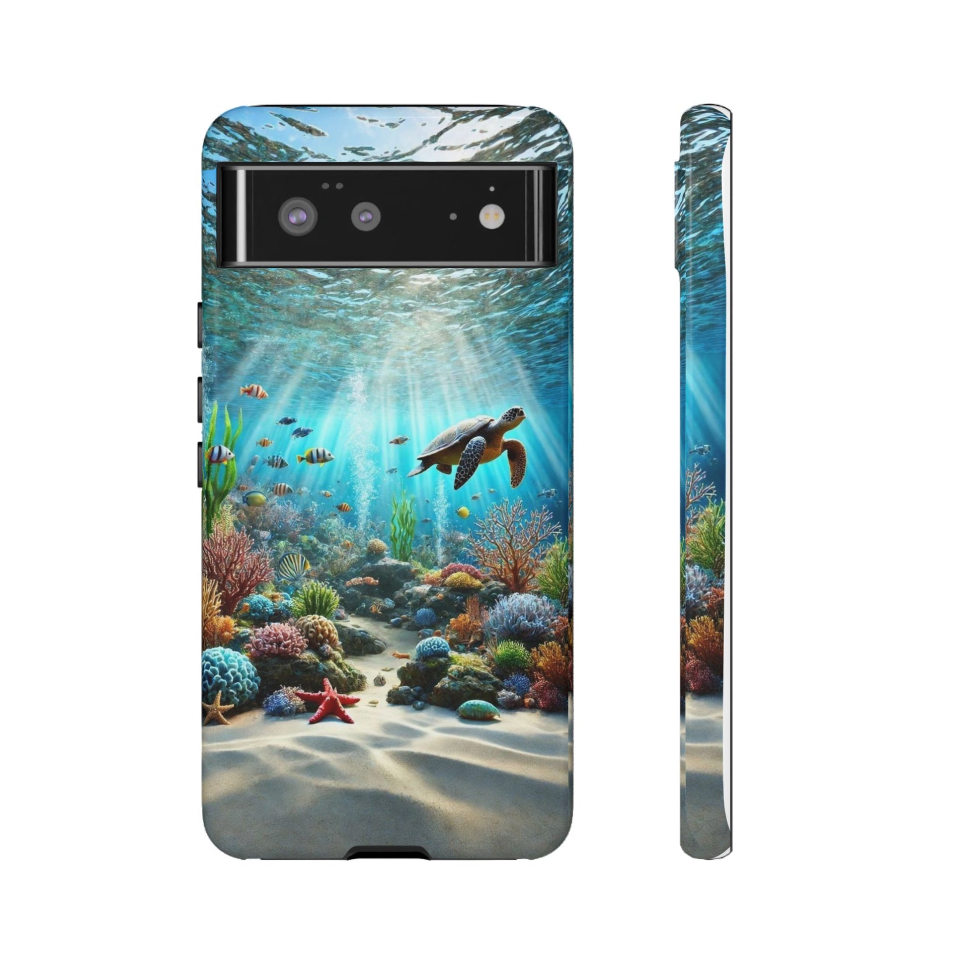 Under Sea Landscape Tough Cases for iPhones, Samsung, and Pixel