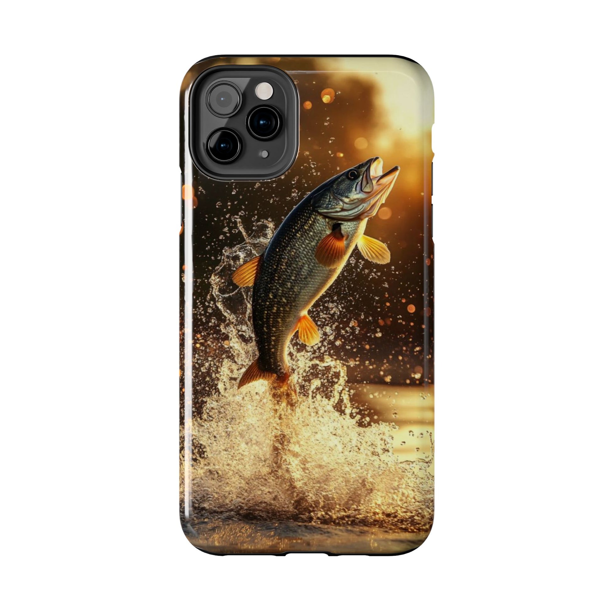 Jumping Bass Fish Theme Phone Cases for iPhones & Samsung Phones