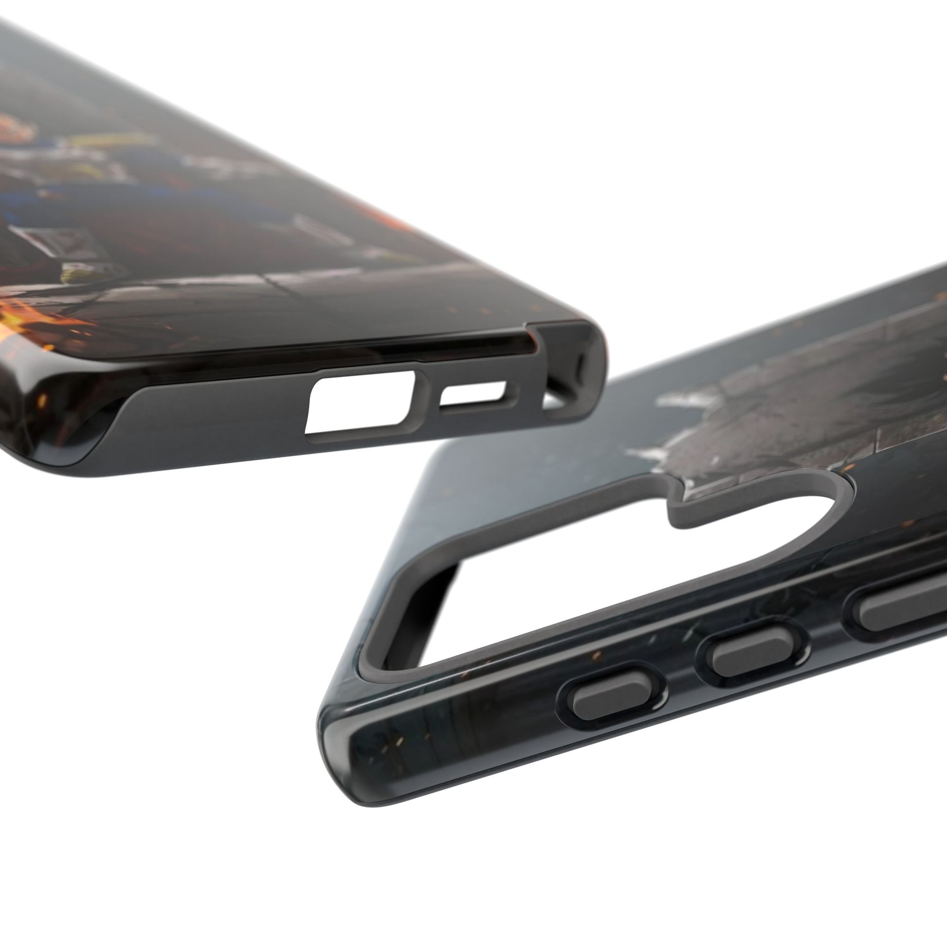 Vegeta on Throne DBZ Theme Tough Cases for iPhones, Samsung, and Pixel
