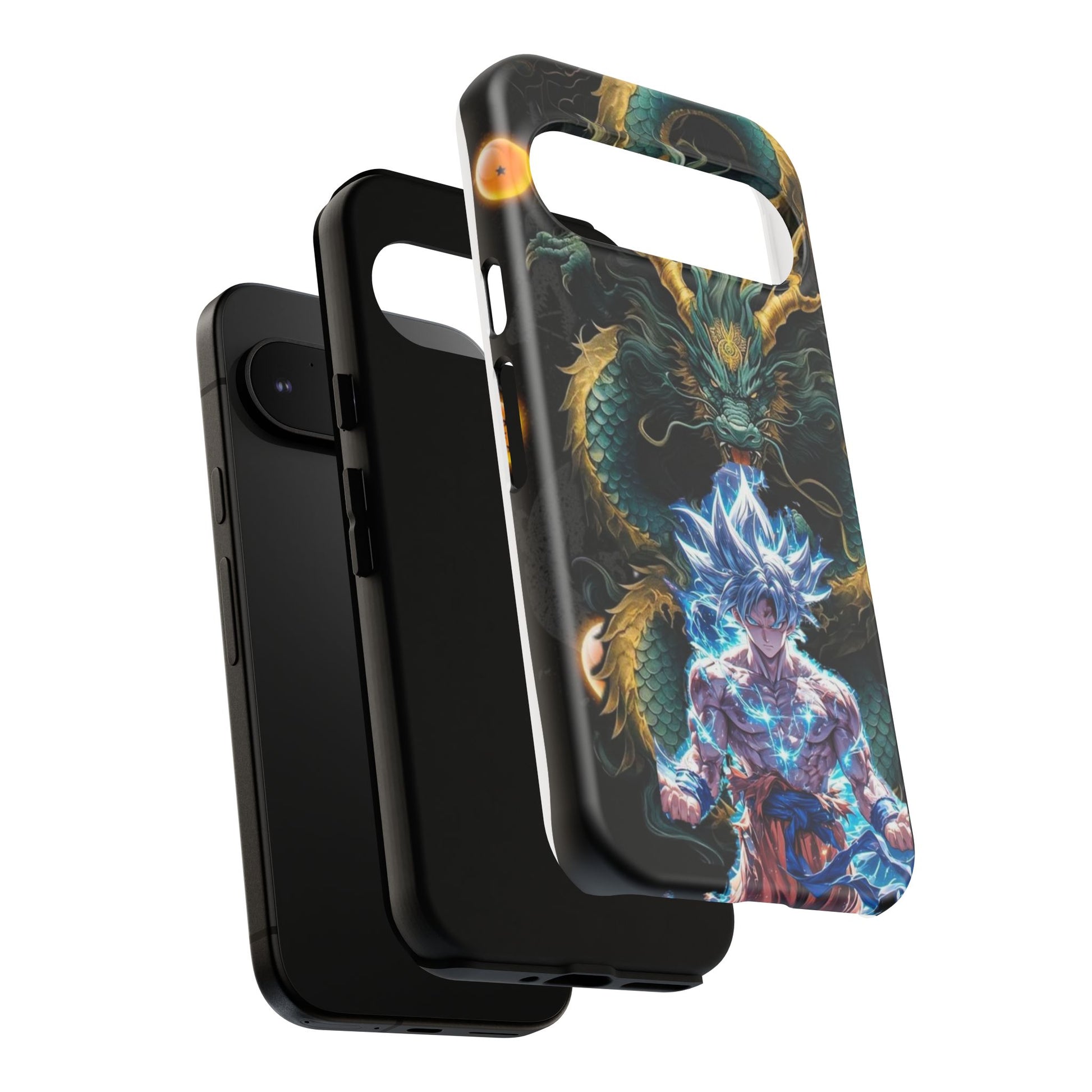 Anime Goku x Shenron Dragonball Z Tough Cases for iPhones, Samsung, and Pixel