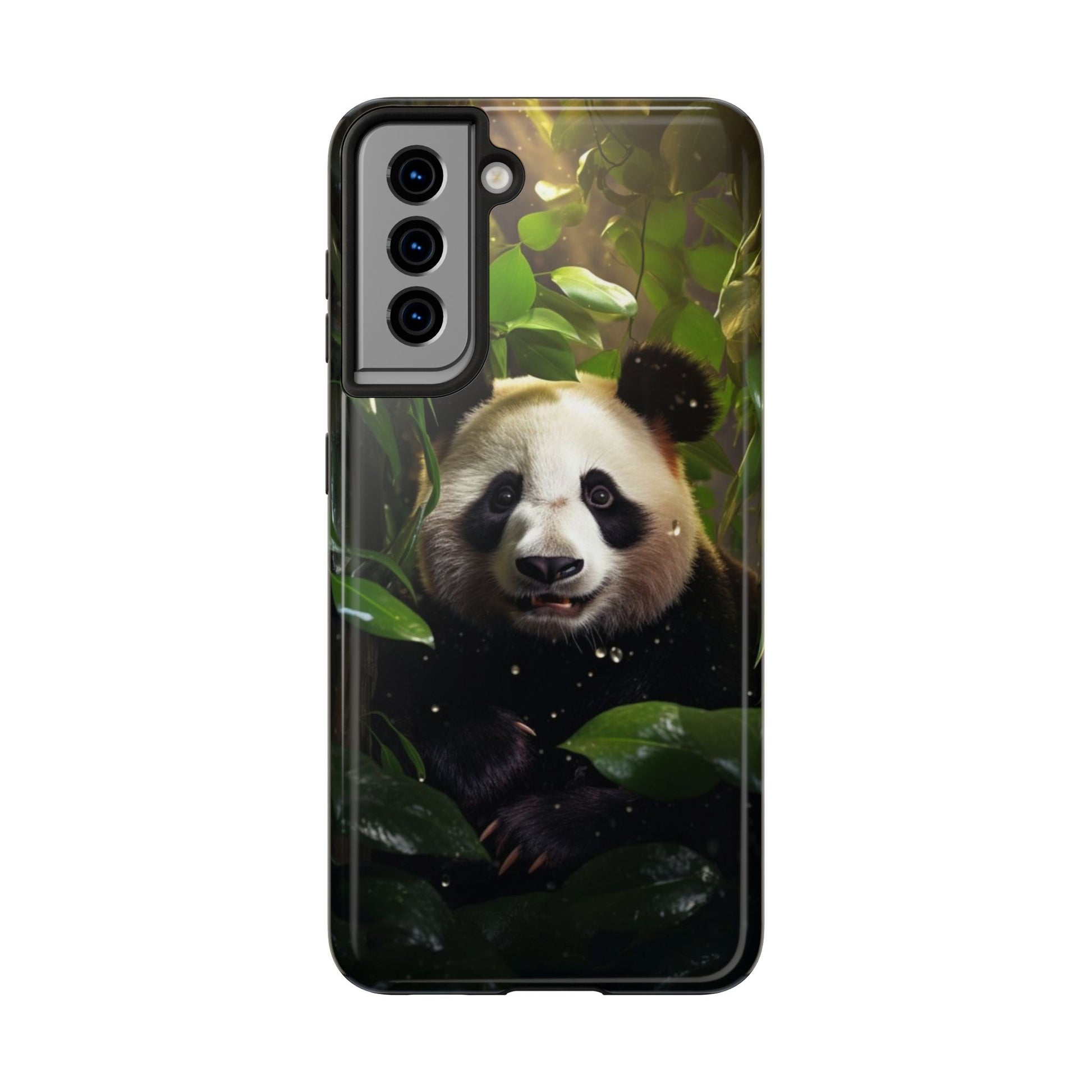 Smiling Panda Theme Phone Cases for iPhones & Samsung Phones