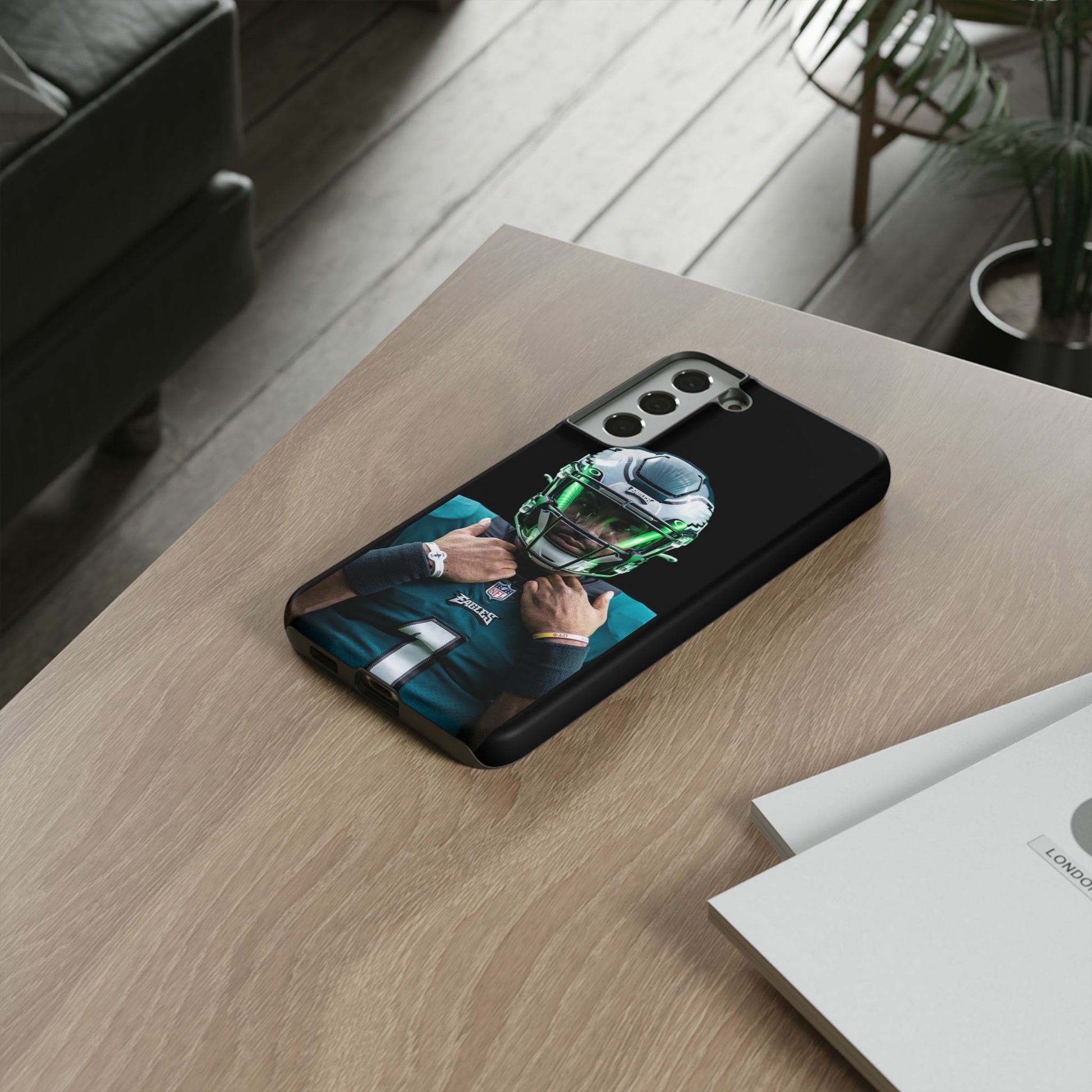 Eagles Football Jalen Hurts Tough Cases for iPhones, Samsung, and Pixel