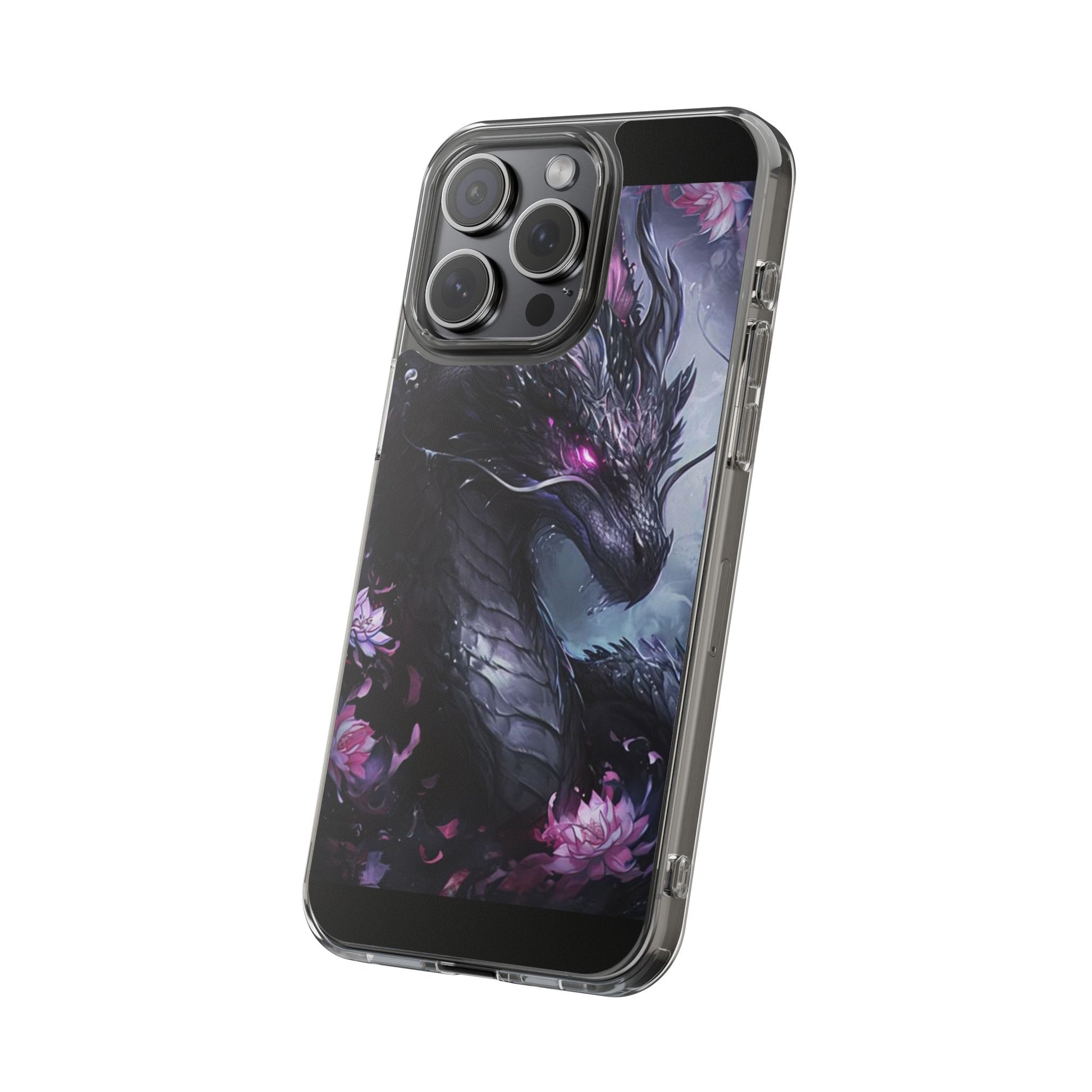 Phone Cases, Purple Dragon Design, iPhone Samsung Case, Protective Cover, Unique