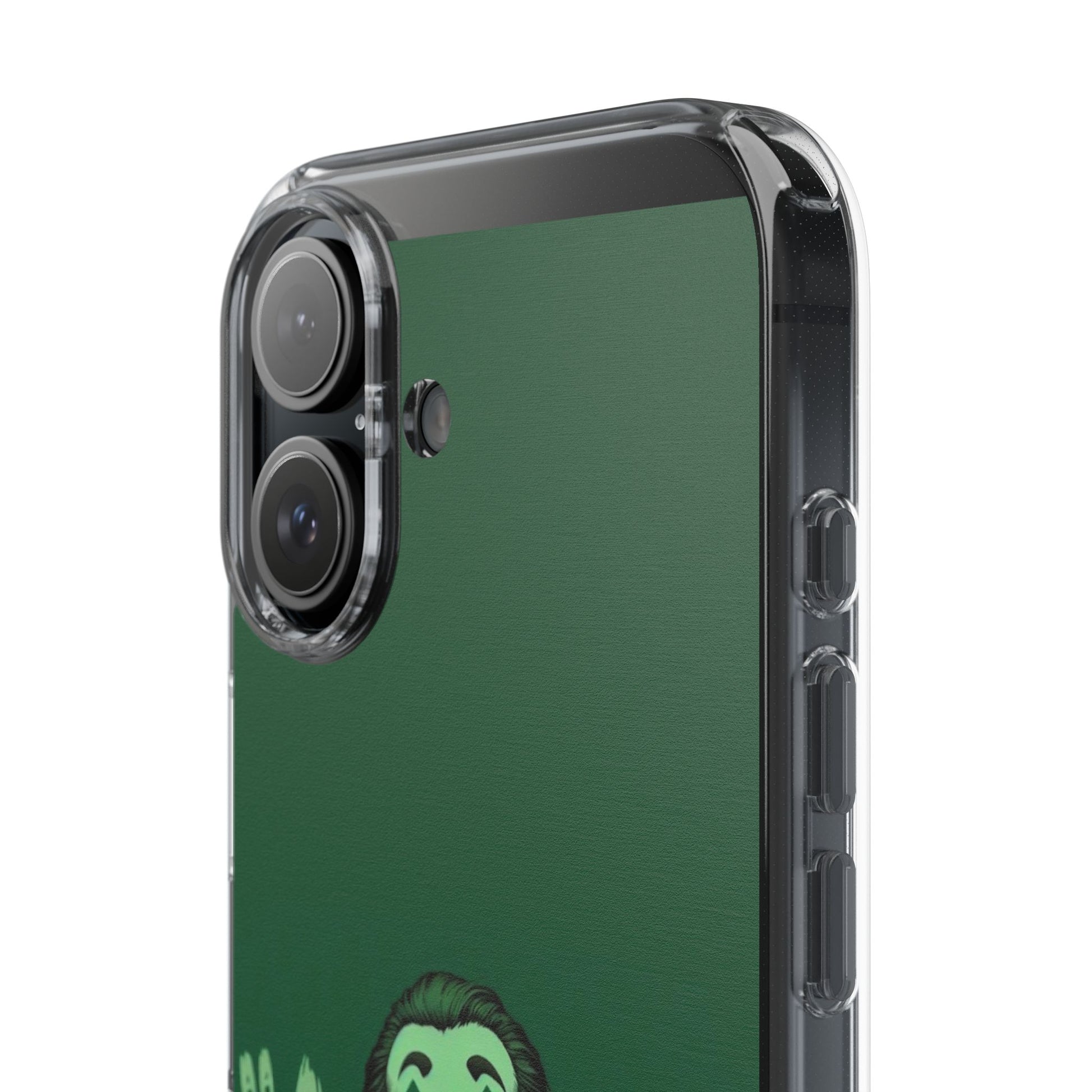 Phone Case, Comic book Inspired Design Joker Hahaha, Clear Phone Cover, Funny