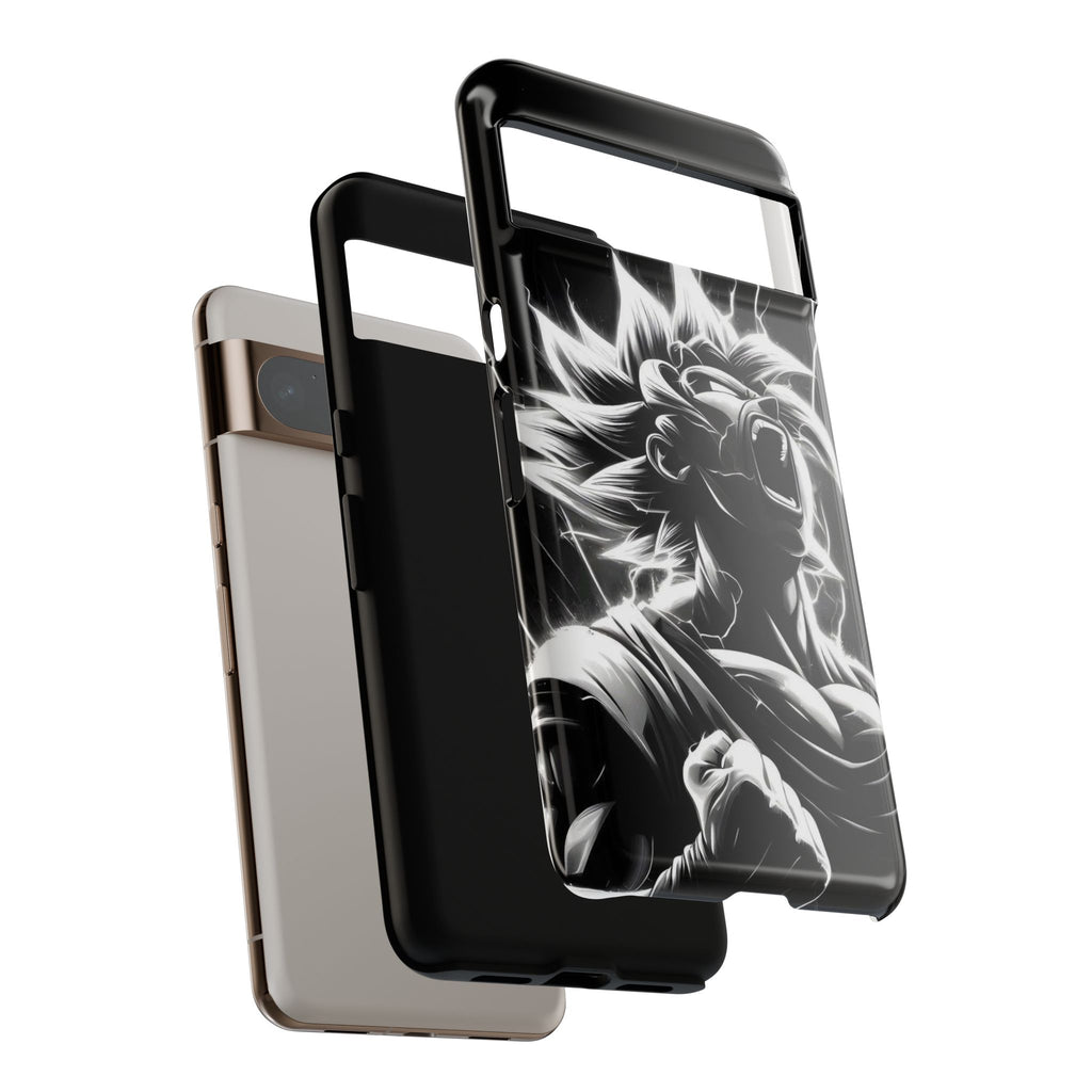 Anime Saiyan Rage Dragon ball Z Tough Cases for iPhones, Samsung, and Pixel
