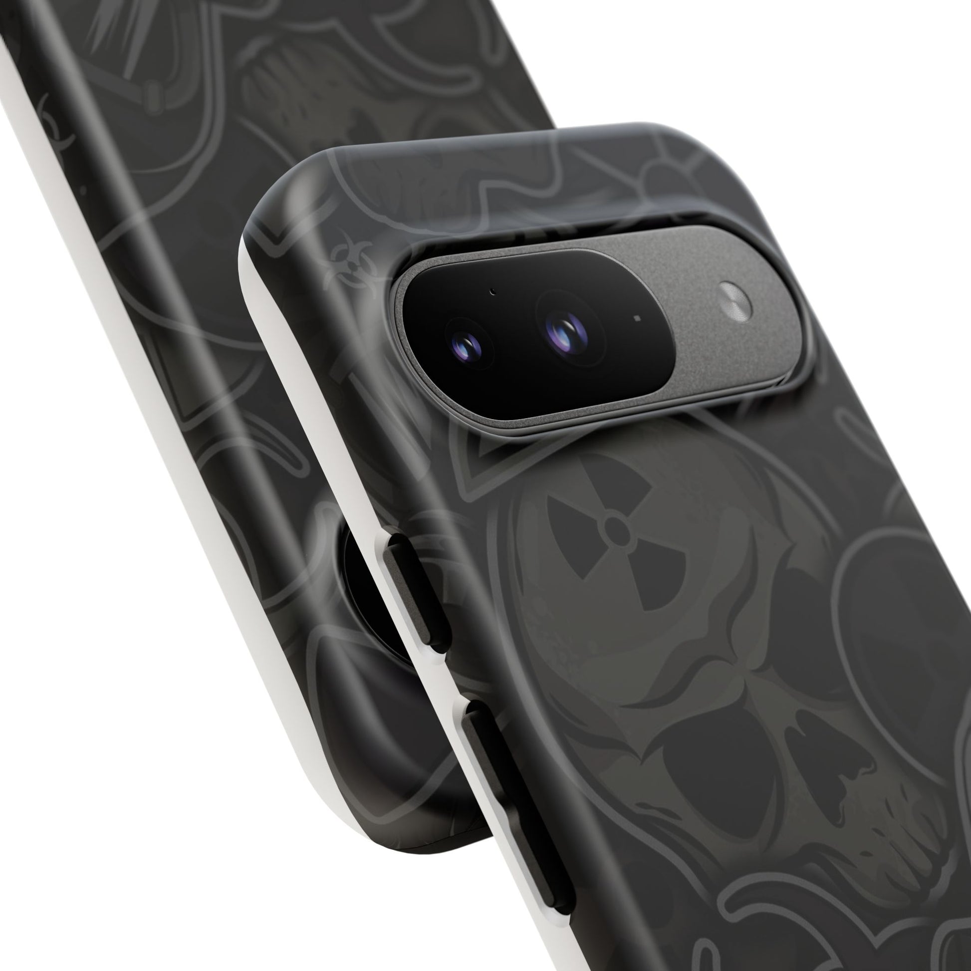 Tough Cases Phone Case, Edgy Skull Design Phone Cover, Gothic Cell Phone Shell