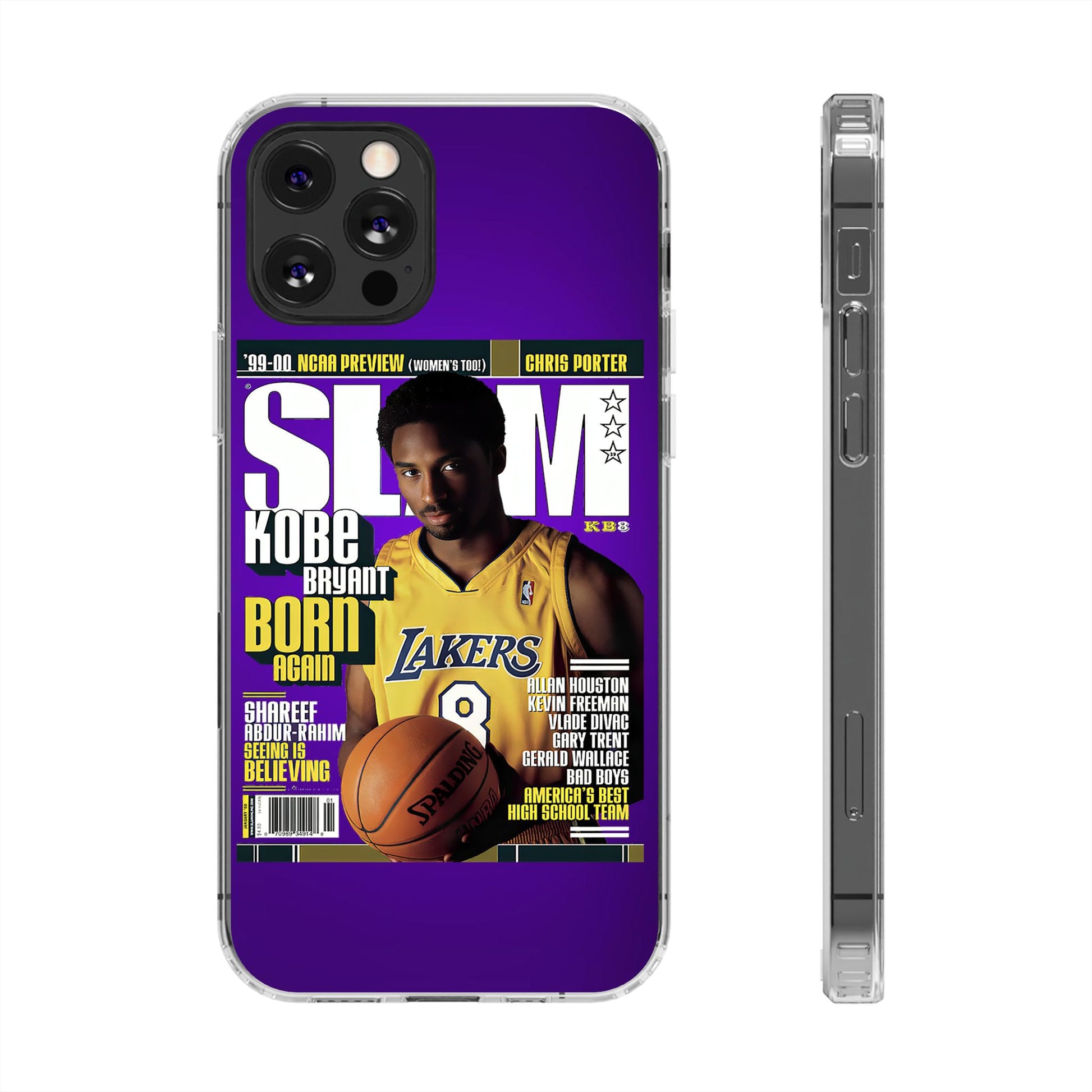 SLAM Cover Kobe Basketball Inspired design Clear Phone Cases