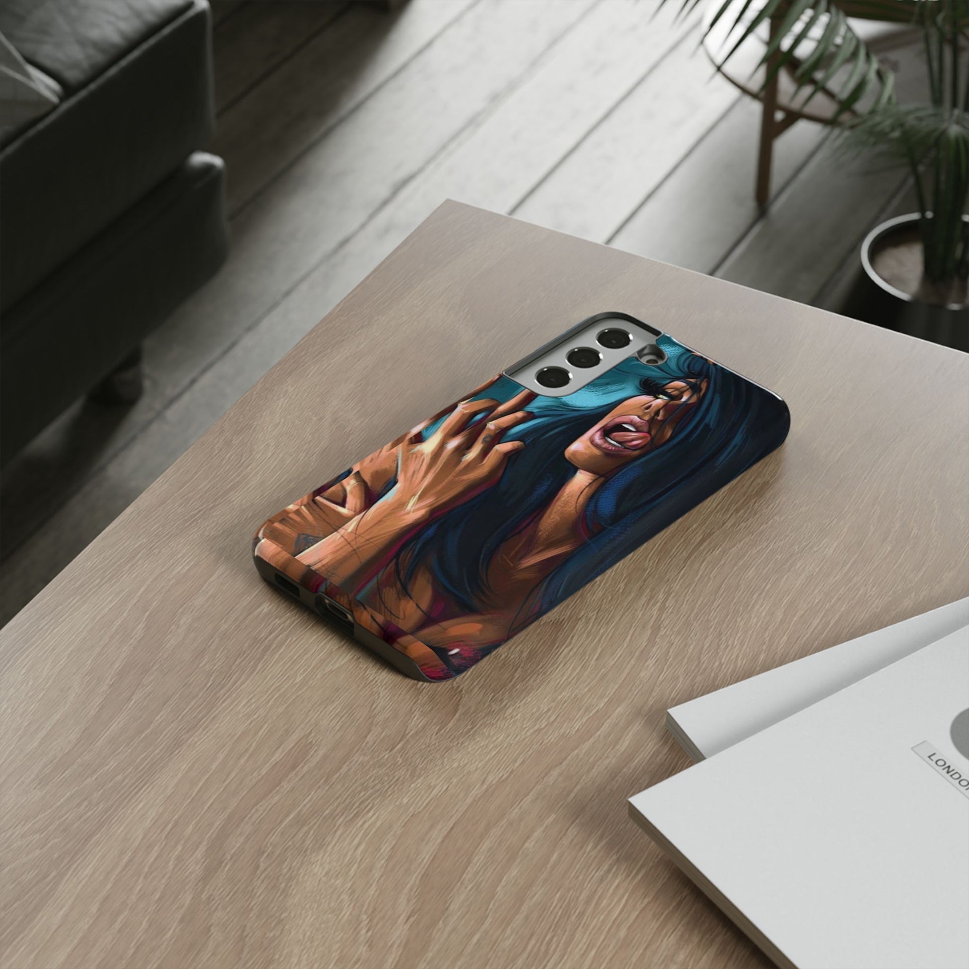 Tough Girl Theme Urban Design Cases for iPhones, Samsung, and Pixel