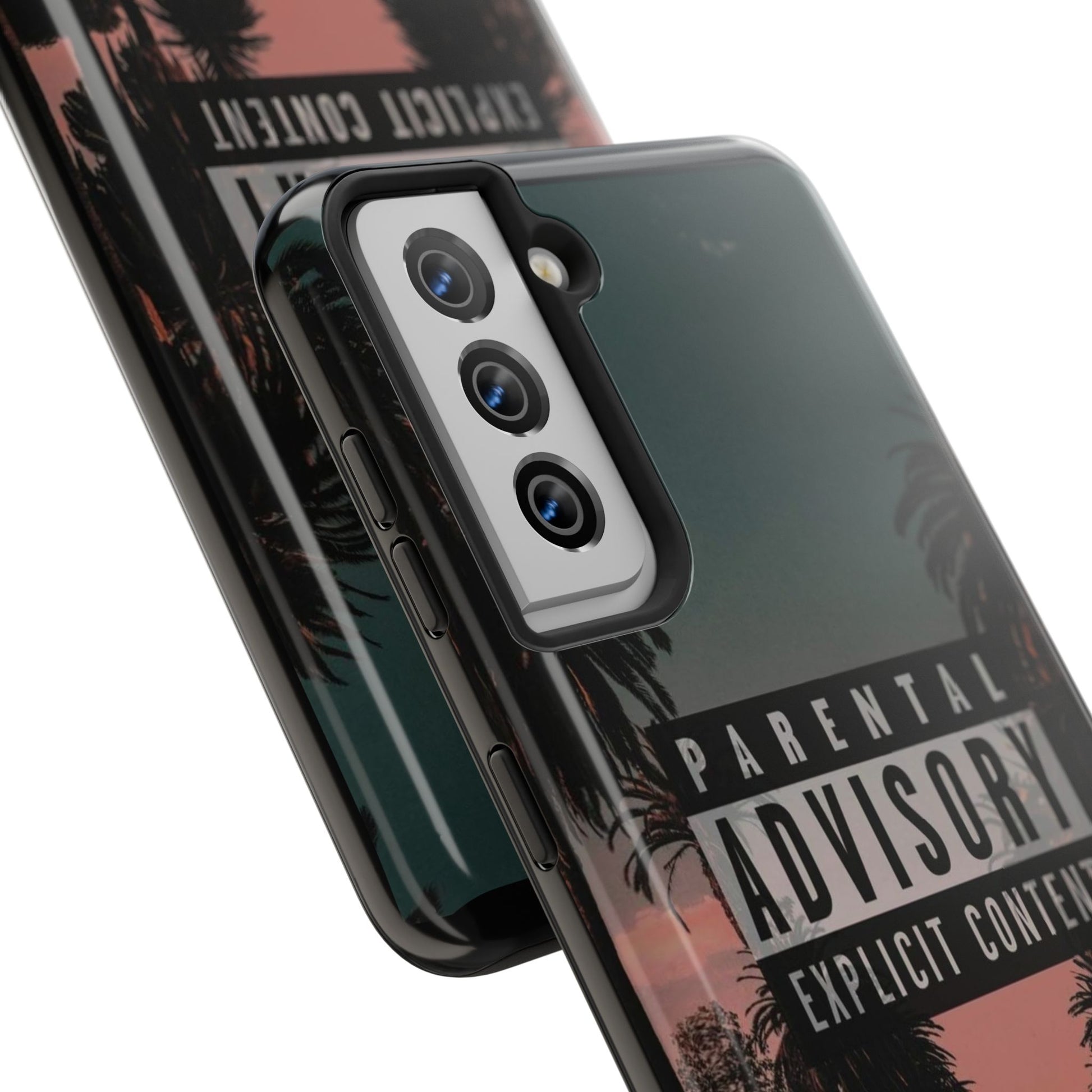 Parental Advisory Tough Phone Cases for Iphones & Samsung Durable