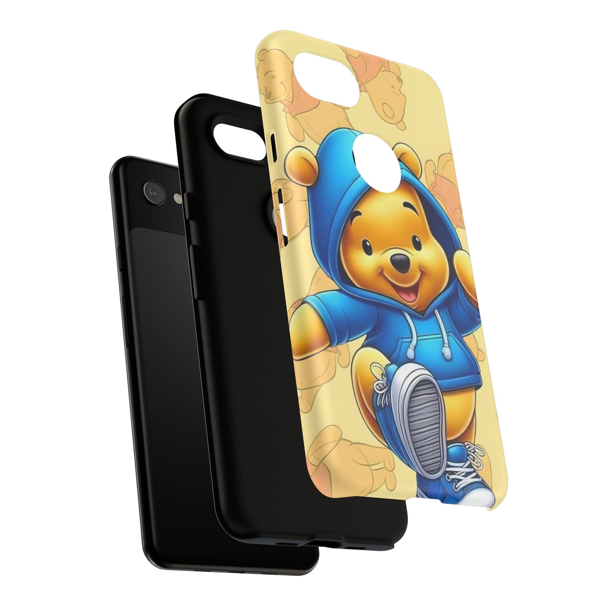Cute Pooh Bear Phone Case, Tough Case