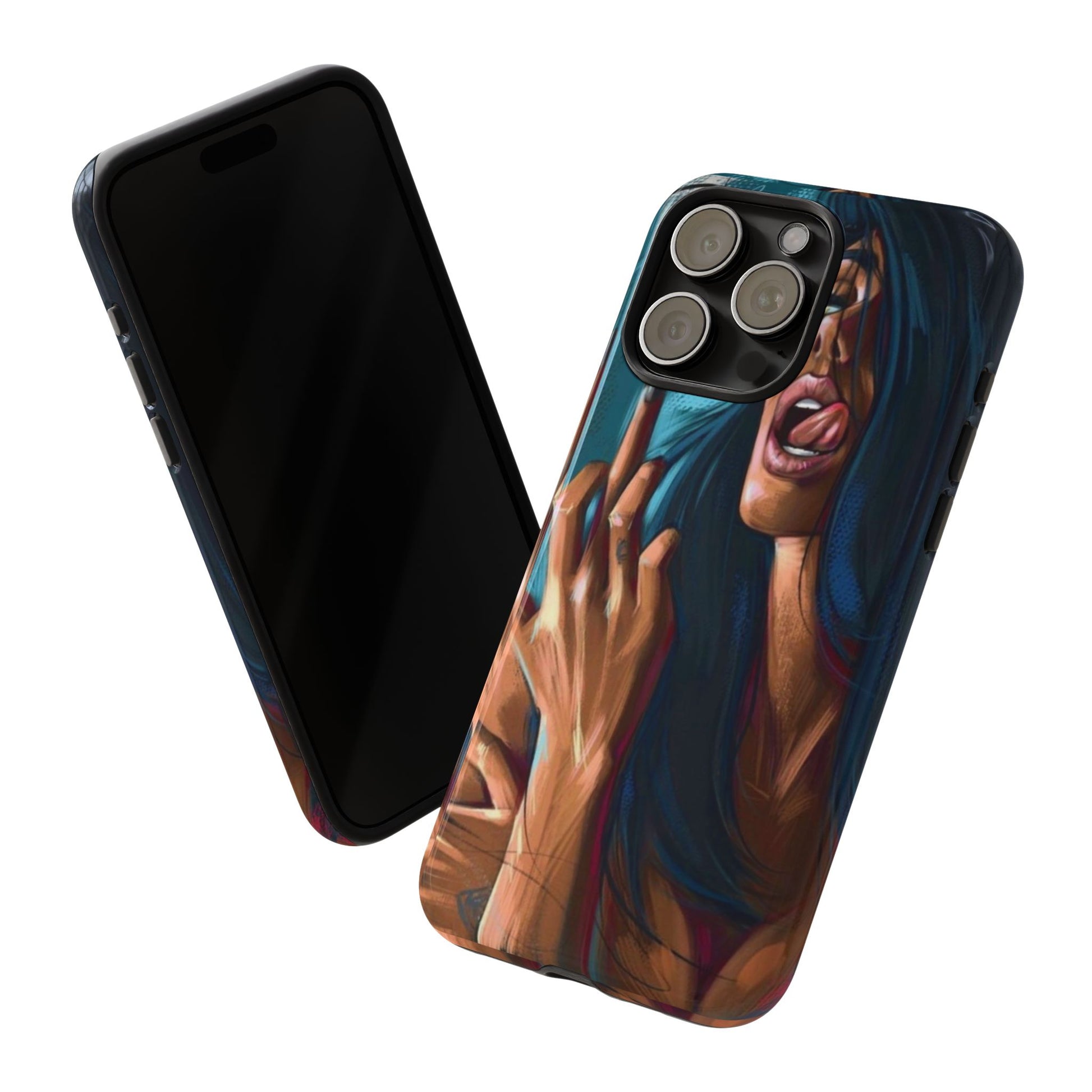 Tough Girl Theme Urban Design Cases for iPhones, Samsung, and Pixel