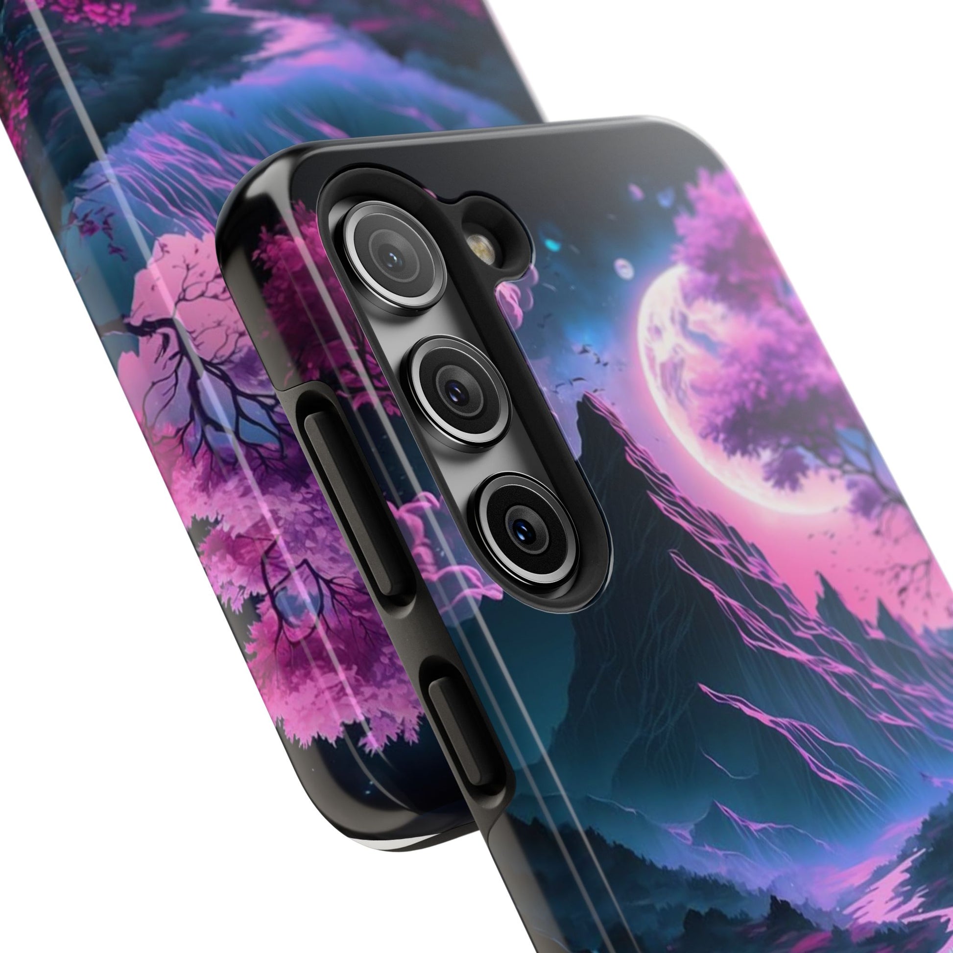 Cherry Blossoms in Japan Themed Tough Phone Cases for Iphones & Samsung Phones