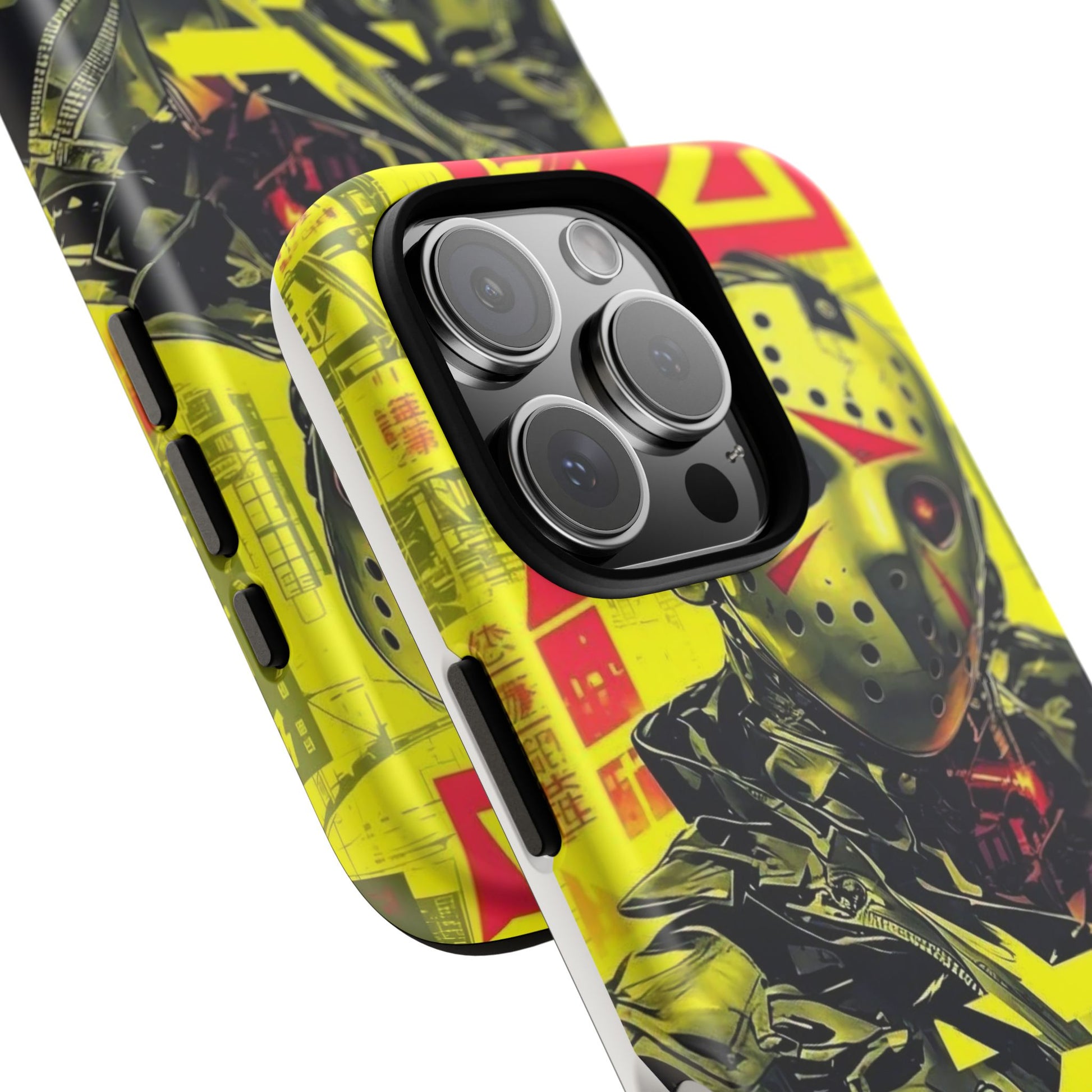Cyberpunk X Jason Voorhees Tough Cases for iPhones, Samsung, and Pixel
