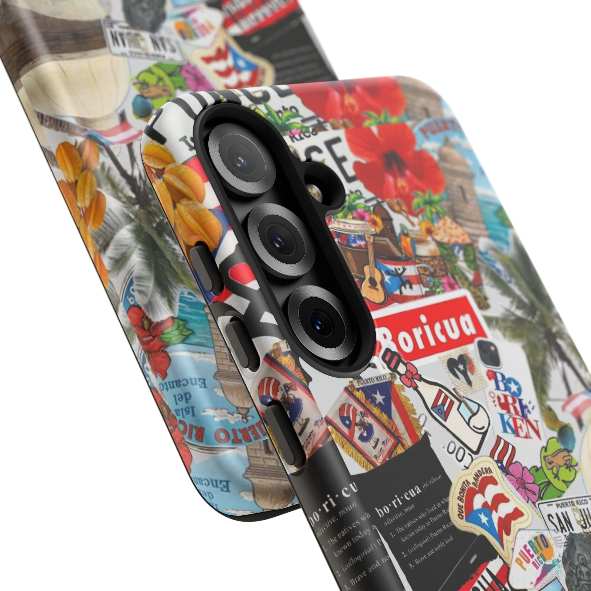 Puerto Rico Boricua Art Tough Cases for iPhones, Samsung, and Pixel