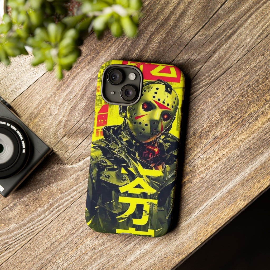 Cyberpunk X Jason Voorhees Tough Cases for iPhones, Samsung, and Pixel