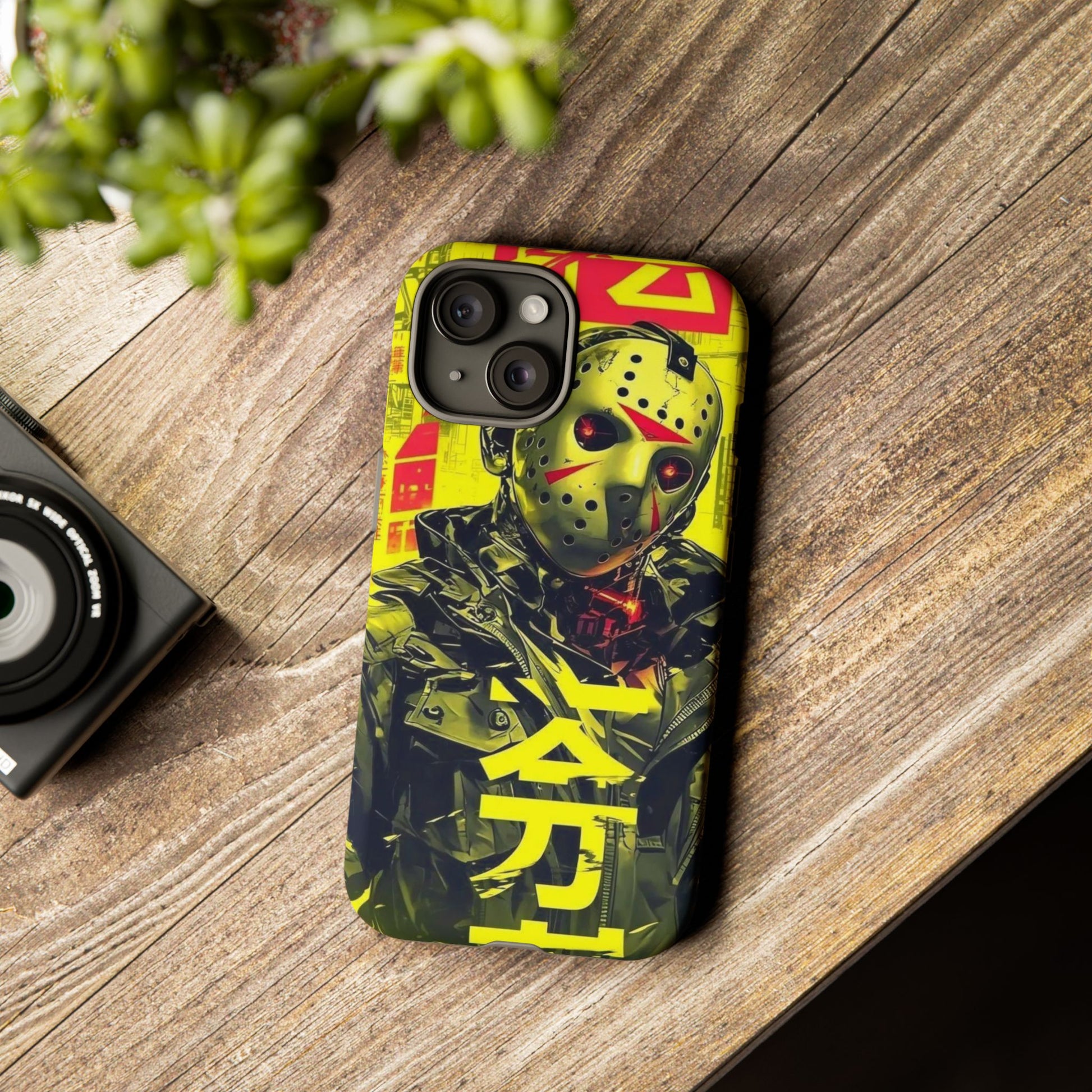 Cyberpunk X Jason Voorhees Tough Cases for iPhones, Samsung, and Pixel