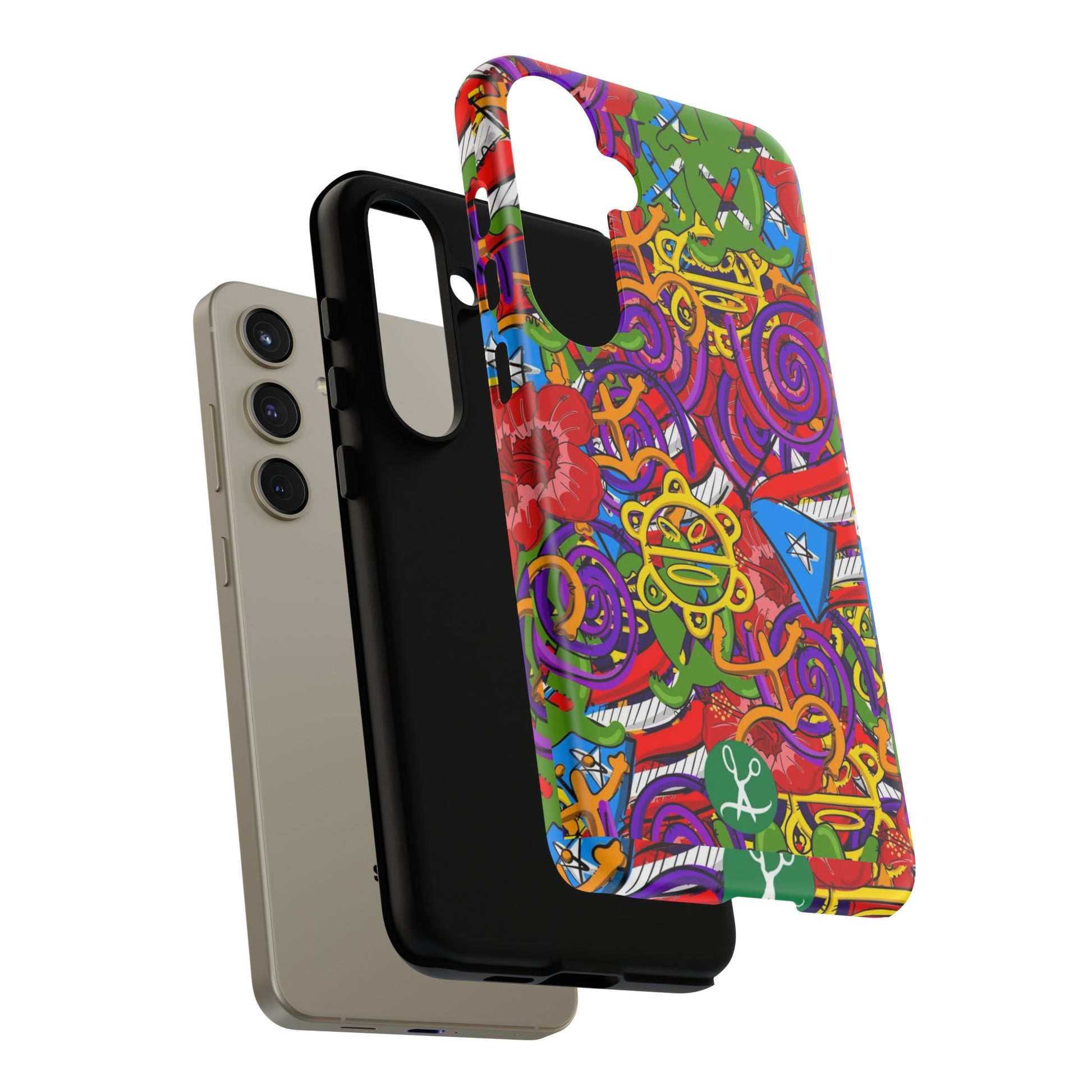 Puerto Rico Taino Tribal Art Tough Cases for iPhones, Samsung, and Pixel