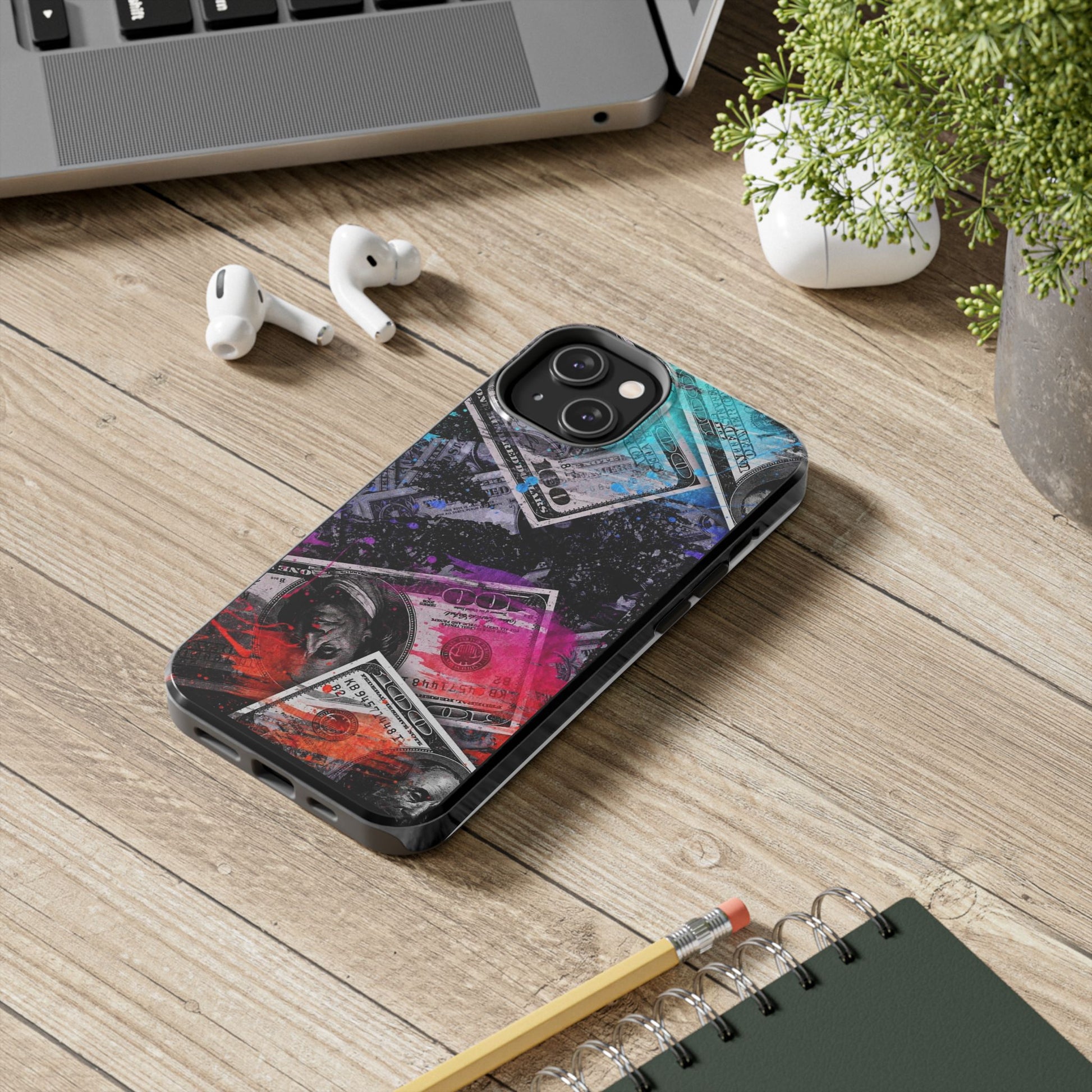 Big Money Theme Phone Cases for Iphones & Samsung Durable