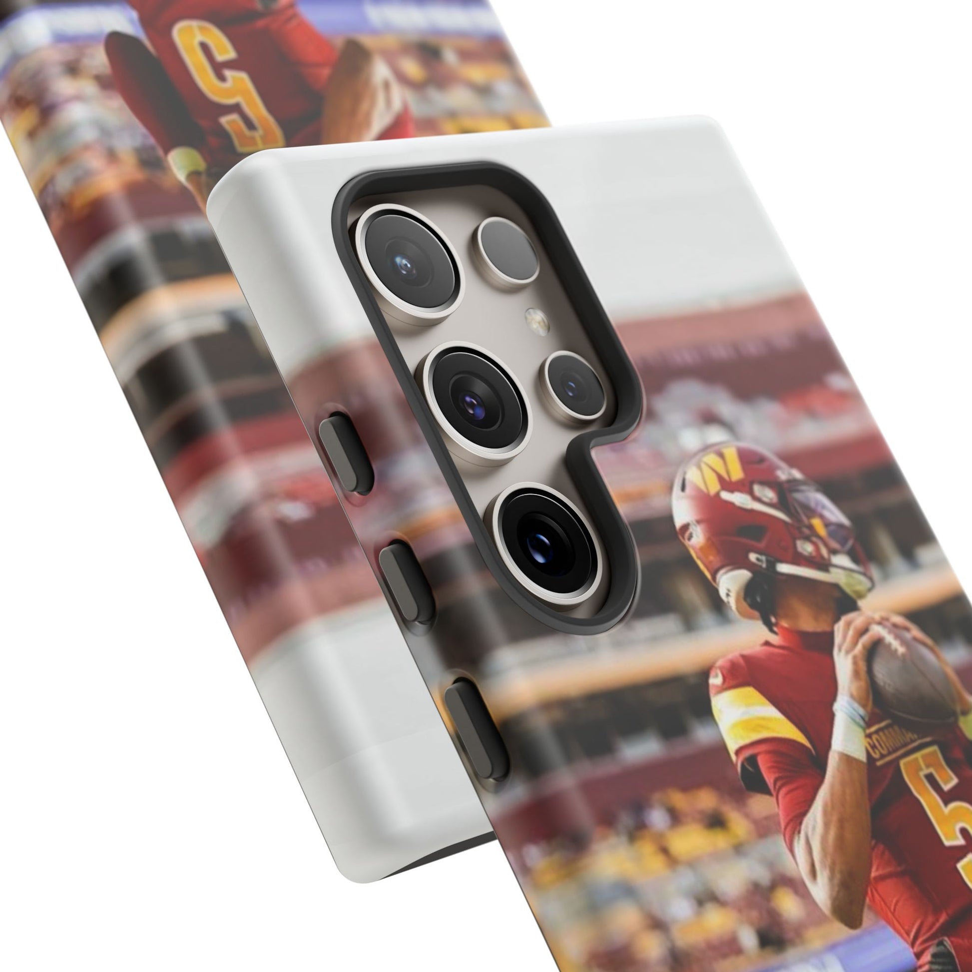 Jayden Daniels Washington Football Tough Cases for iPhones, Samsung, and Pixel