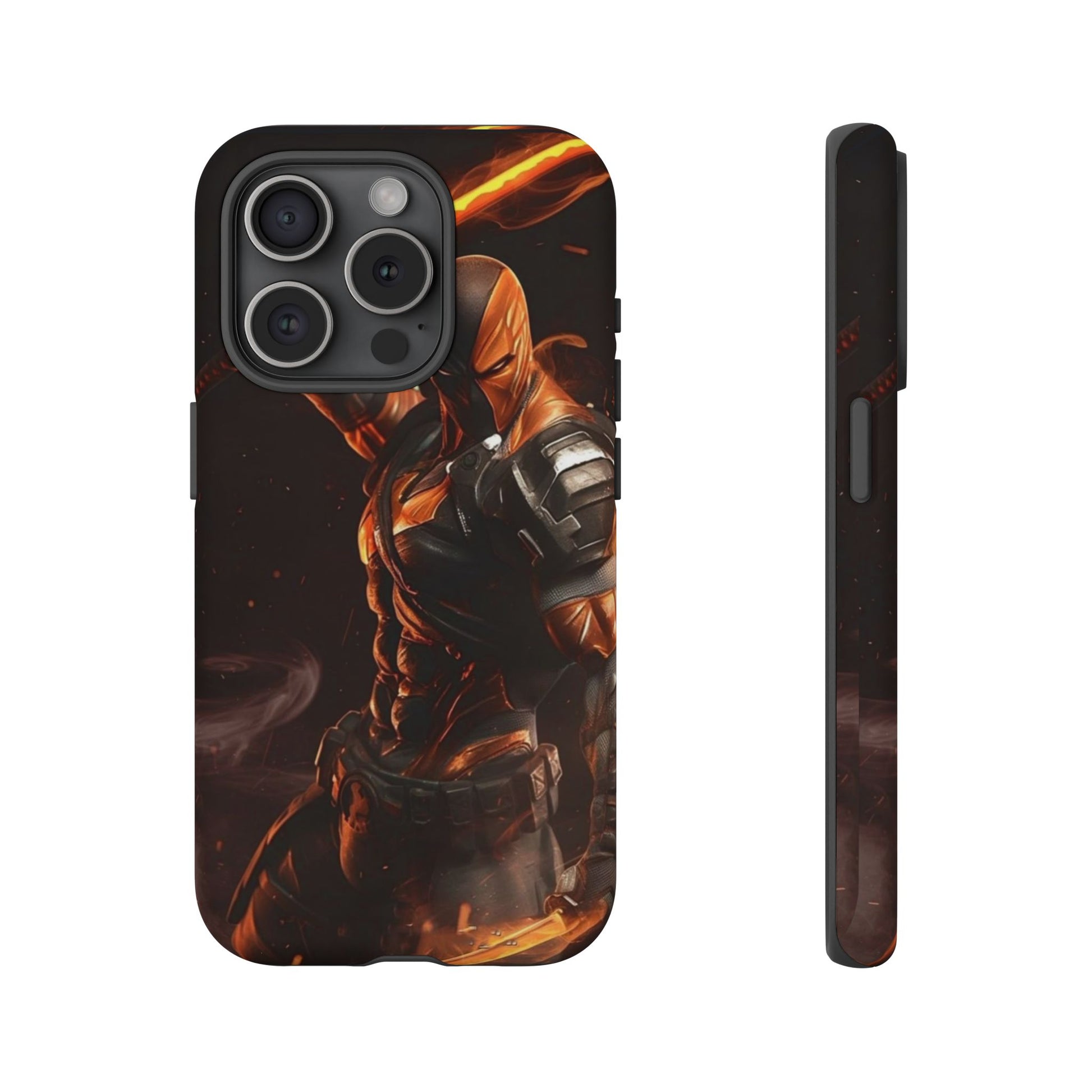 DC Comics Death Stroke Tough Cases for iPhones, Samsung, and Pixel