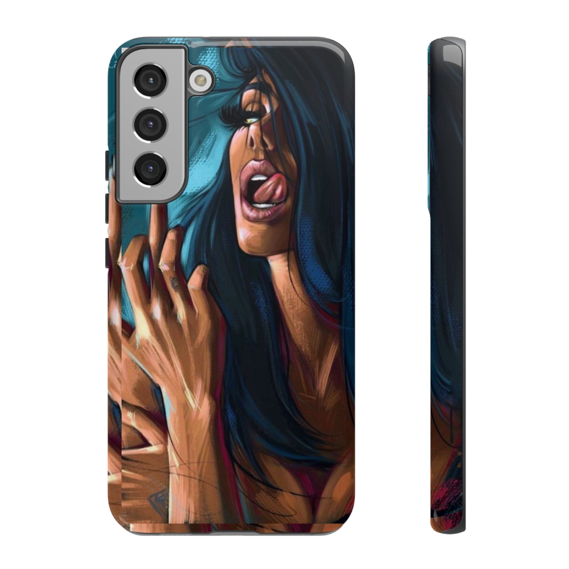 Tough Girl Theme Urban Design Cases for iPhones, Samsung, and Pixel