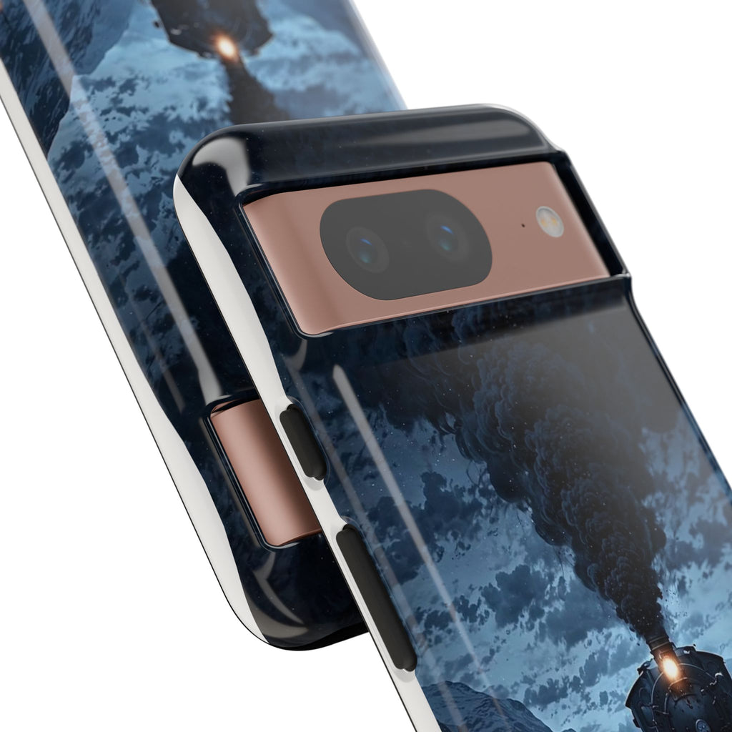 Steam Engine Train Themed Tough Cases for iPhones, Samsung, and Pixel