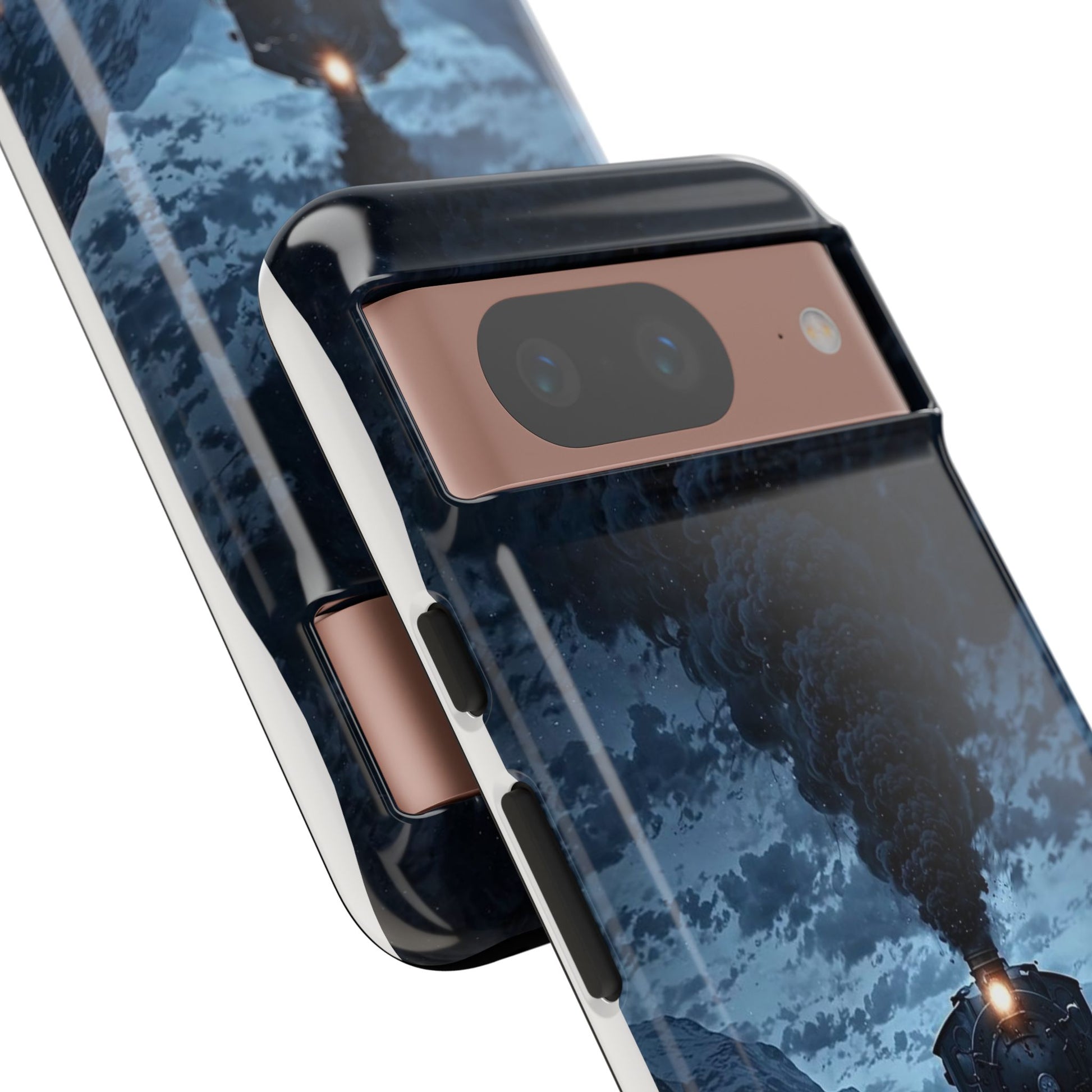 Steam Engine Train Themed Tough Cases for iPhones, Samsung, and Pixel