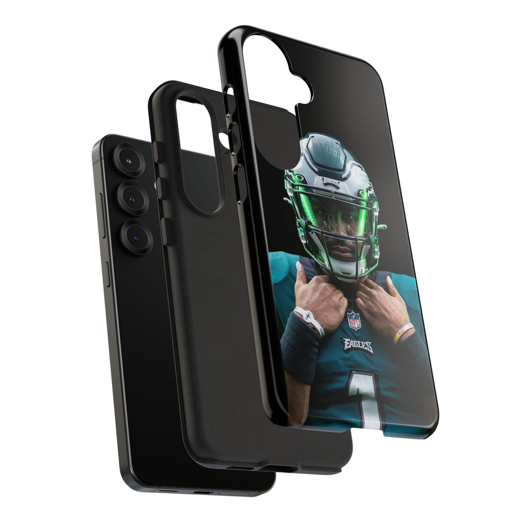 Eagles Football Jalen Hurts Tough Cases for iPhones, Samsung, and Pixel