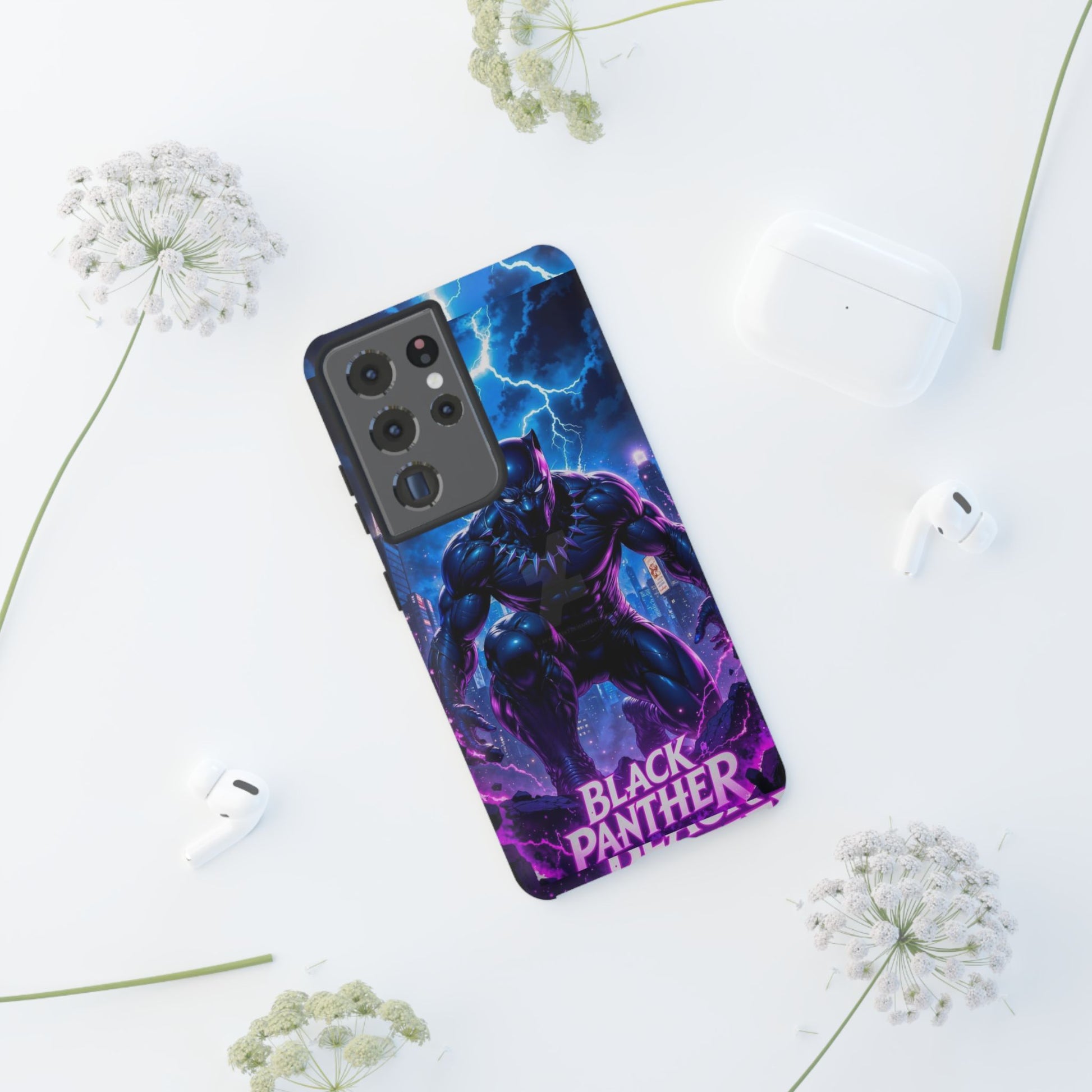 Black Panther Phone Case, Tough Cases for iPhones, Samsung, and Pixel