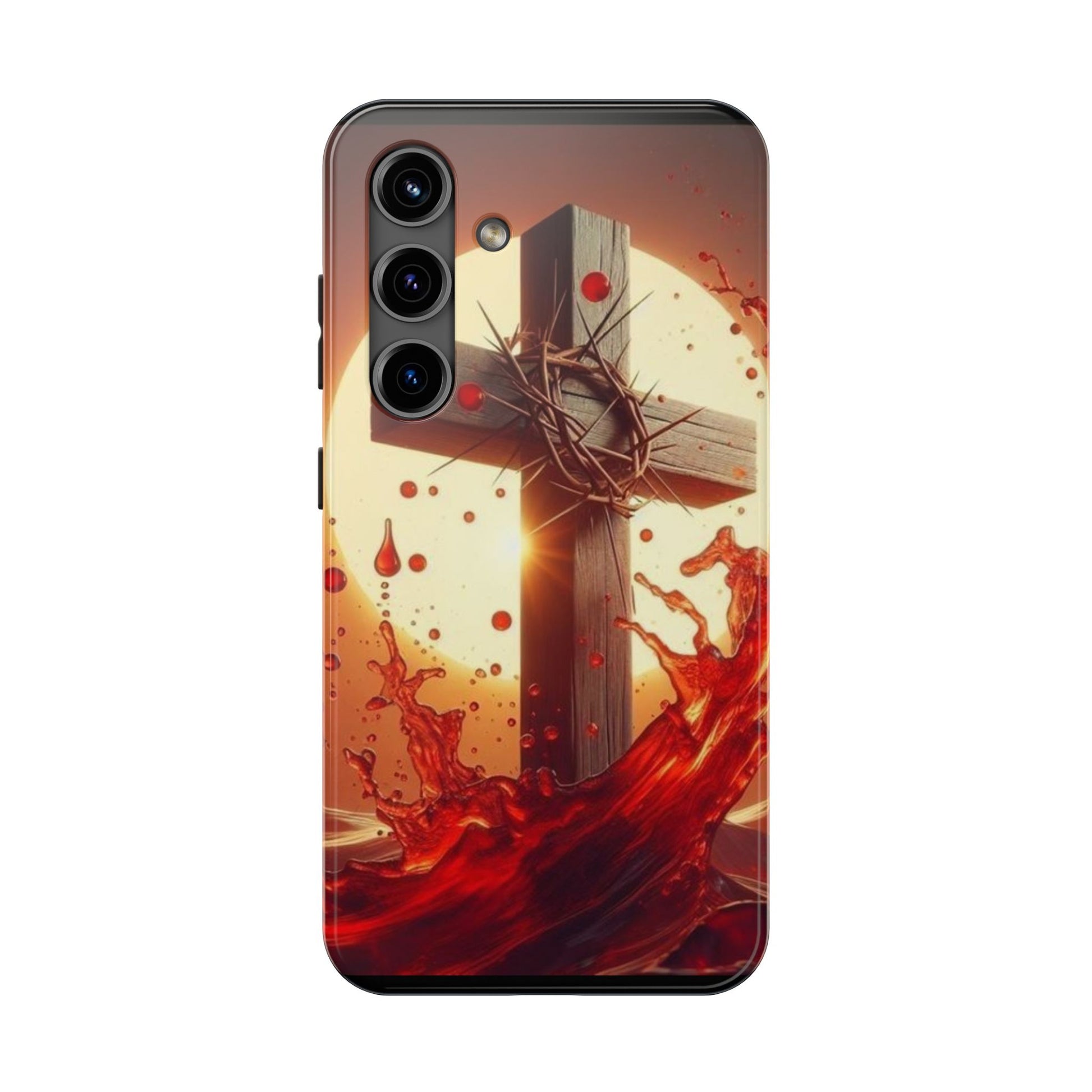 Blood of Christ Christian Theme Phone Cases for iPhones & Samsung Phones