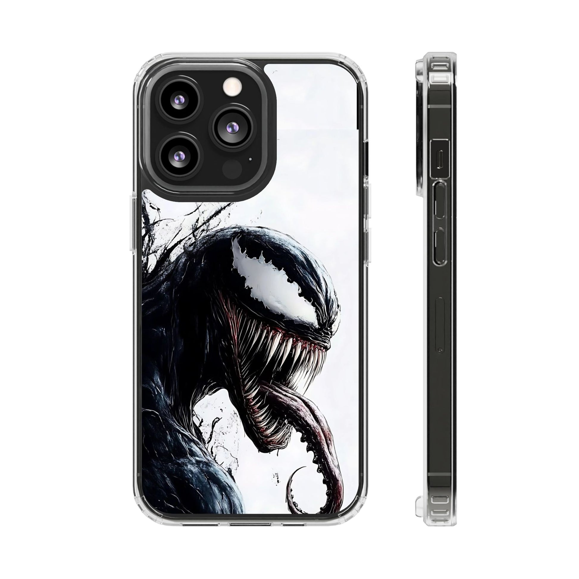 Phone Case, Venom Villain Comic Book Themed Clear Case for Select Phones,
