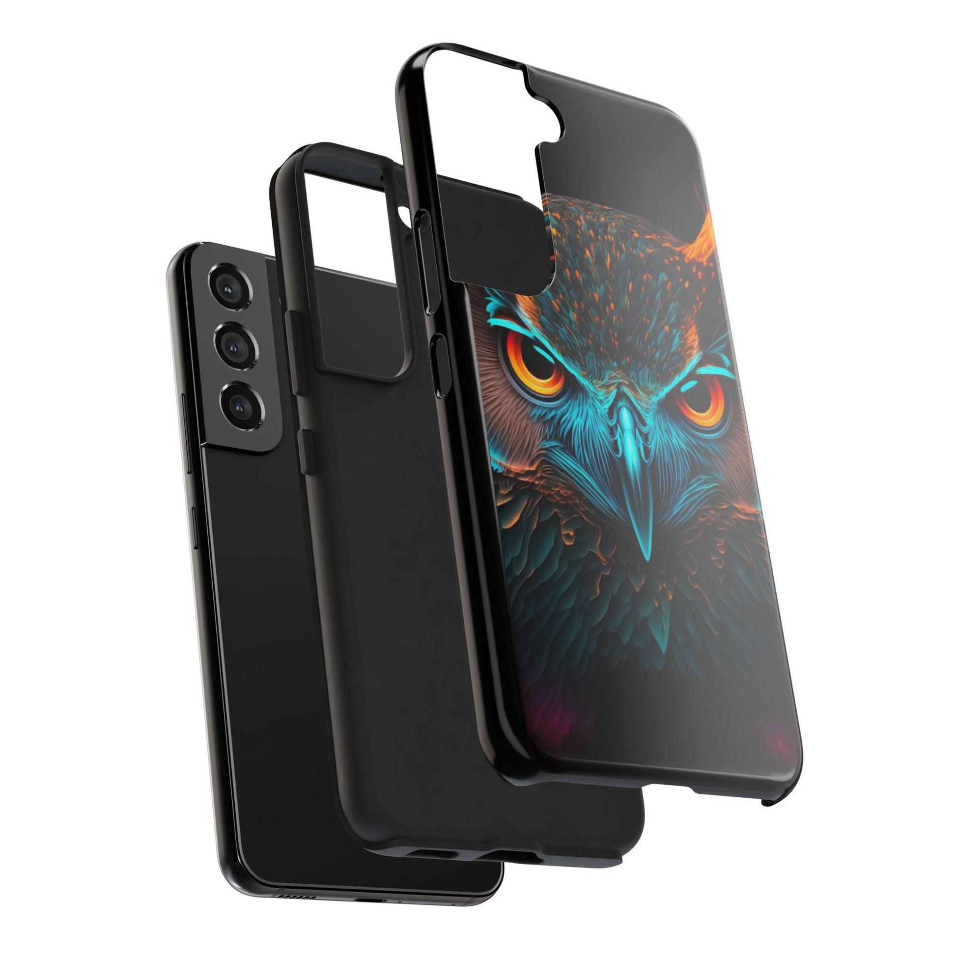 Neon Owl Theme Phone Cases for iPhones & Samsung Phones