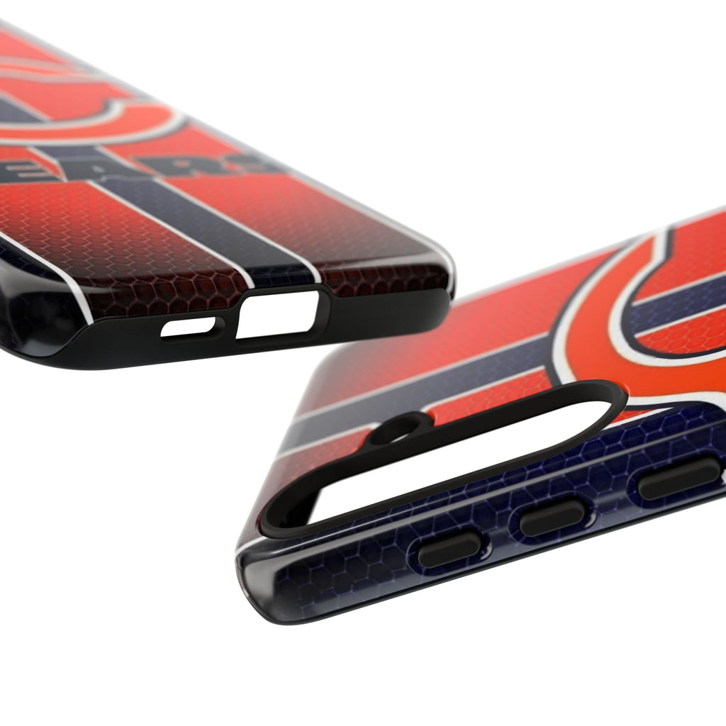 Chicago Bears Stripes Football Phone Case, Tough Cases for iPhones, Samsung, and Pixel