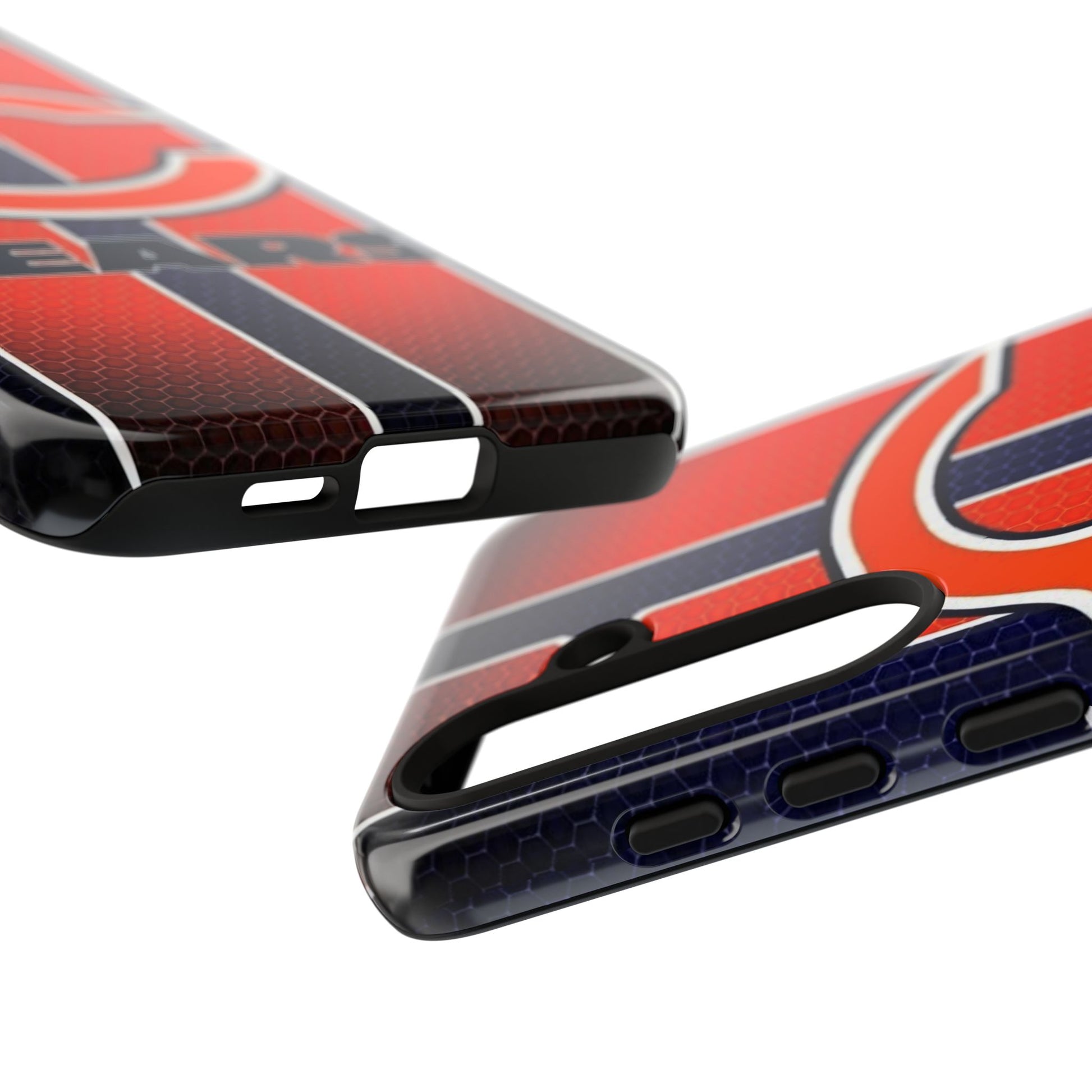 Chicago Bears Stripes Football Phone Case, Tough Cases for iPhones, Samsung, and Pixel