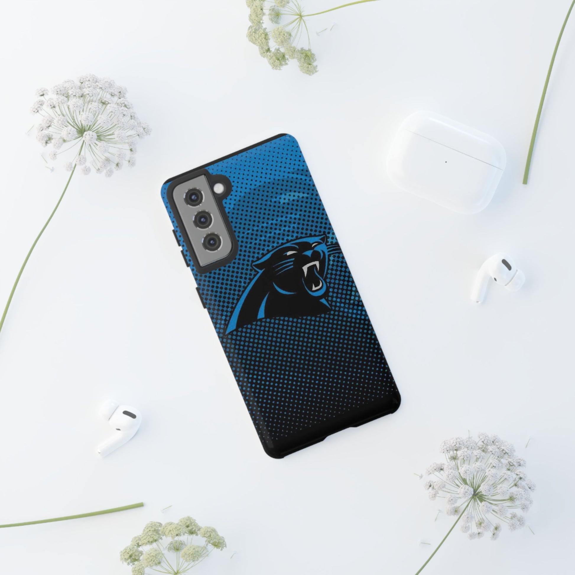 Carolina Panthers Football Logo Tough Cases for iPhones, Samsung, and Pixel