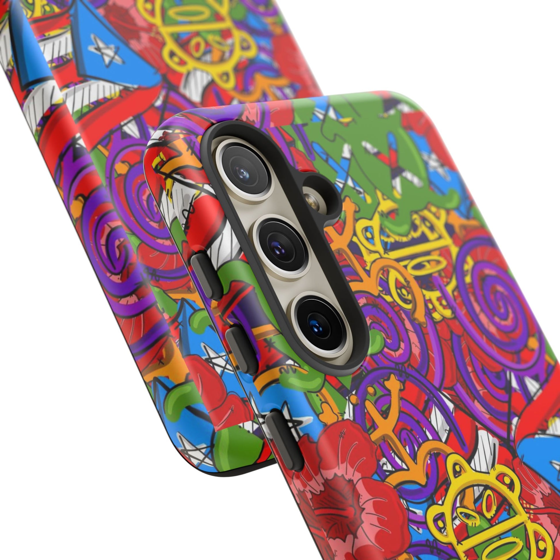 Puerto Rico Taino Tribal Art Tough Cases for iPhones, Samsung, and Pixel
