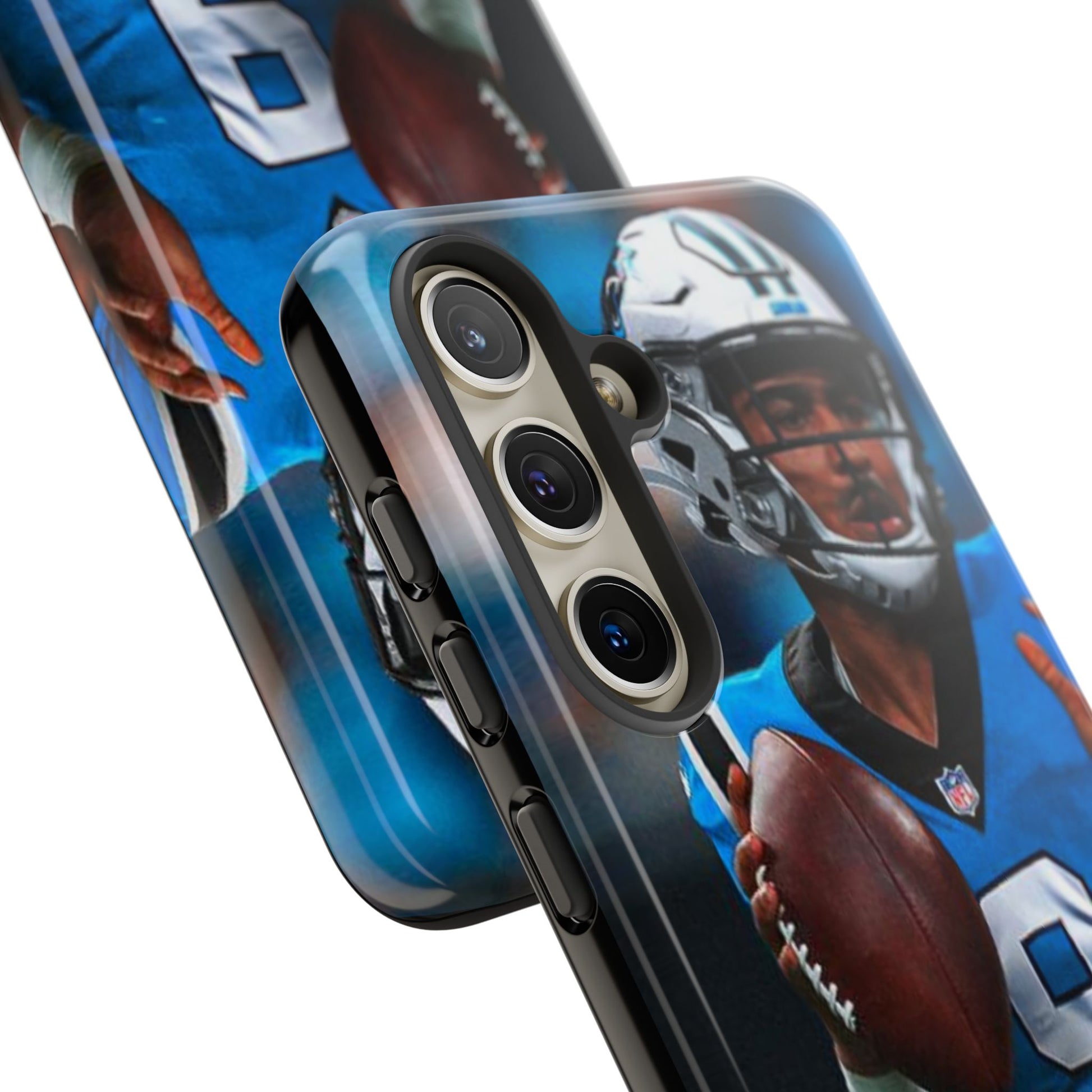 Carolina Panthers Bryce Young Football Tough Cases for iPhones, Samsung, and Pixel