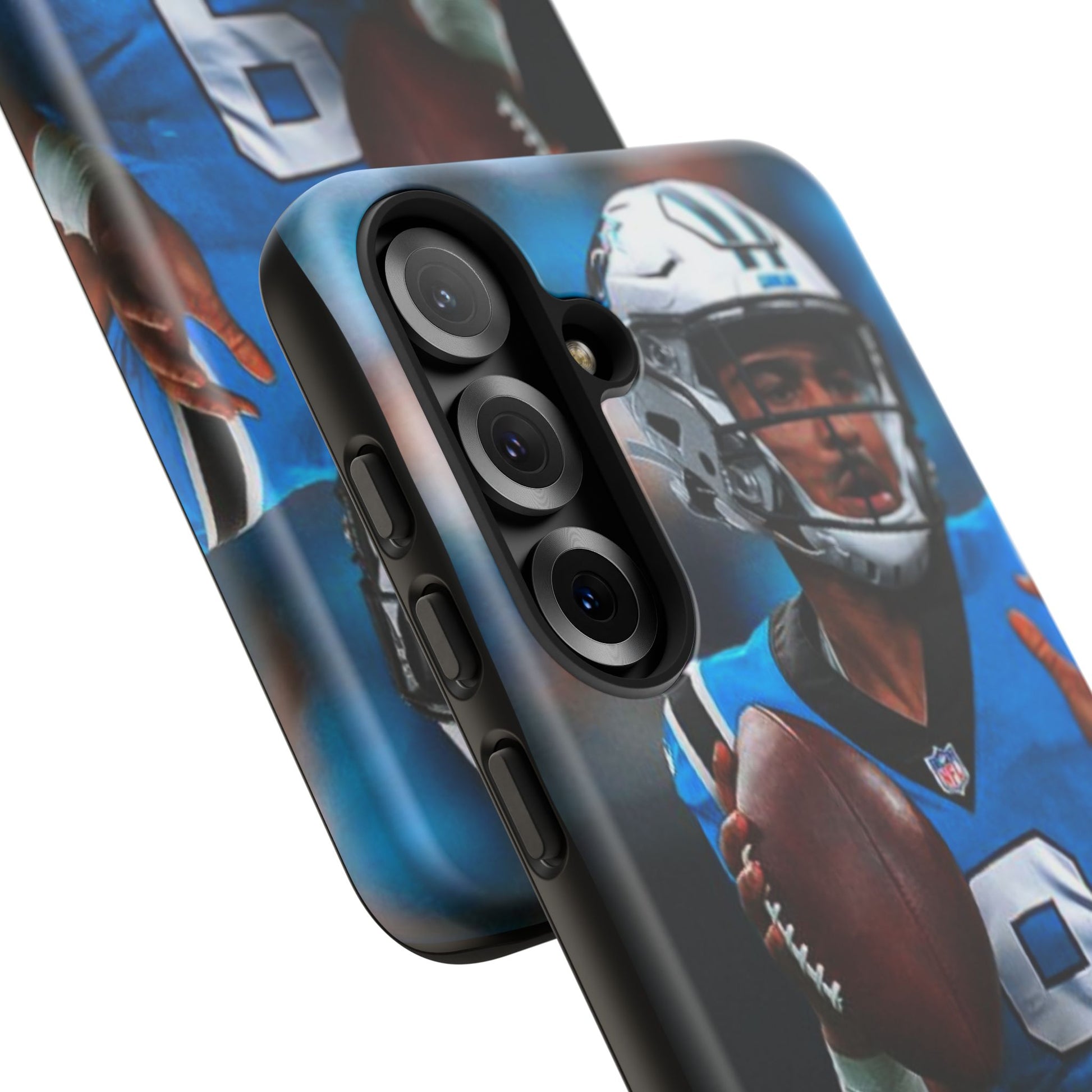 Carolina Panthers Bryce Young Football Tough Cases for iPhones, Samsung, and Pixel