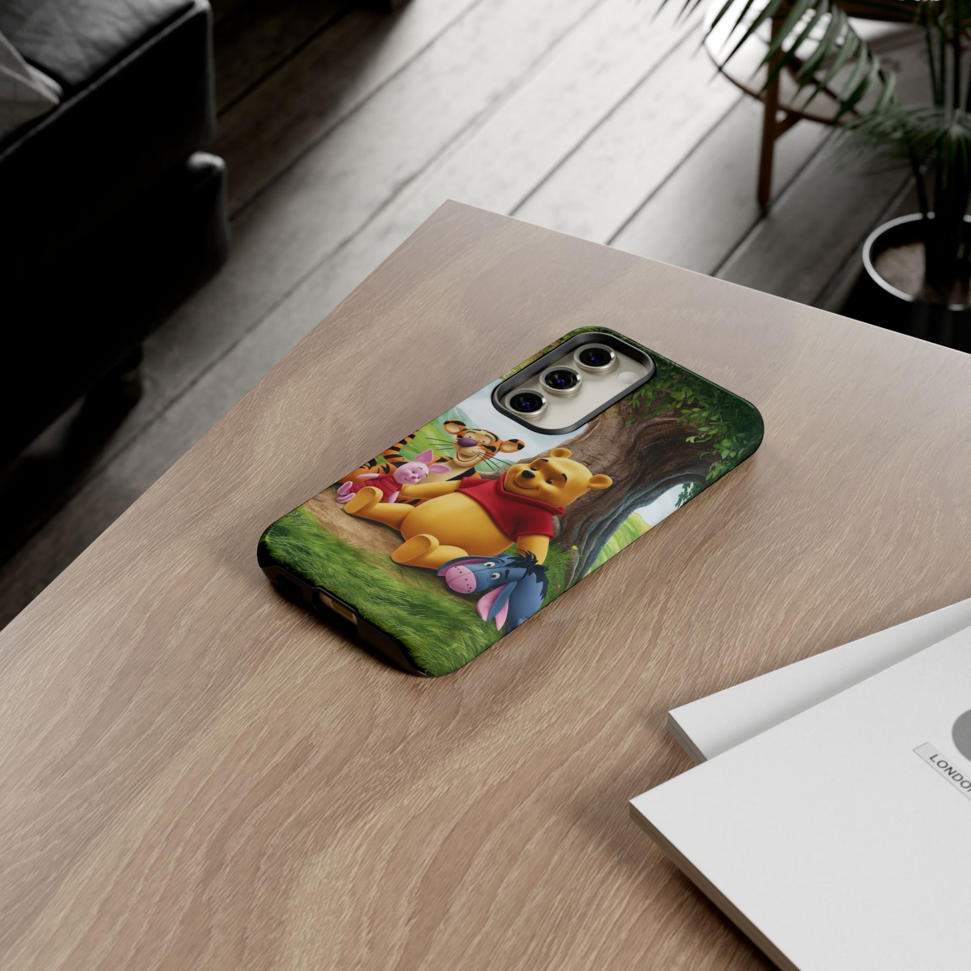 Cute Pooh Bear Phone Case, Tough Cases, Disney Phone for iPhones, Samsung, and Pixel